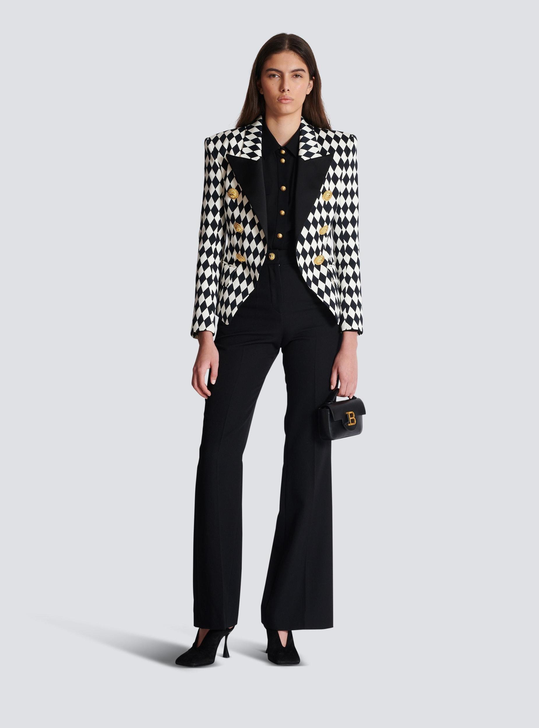 Tailored grain de poudre trousers Product Image