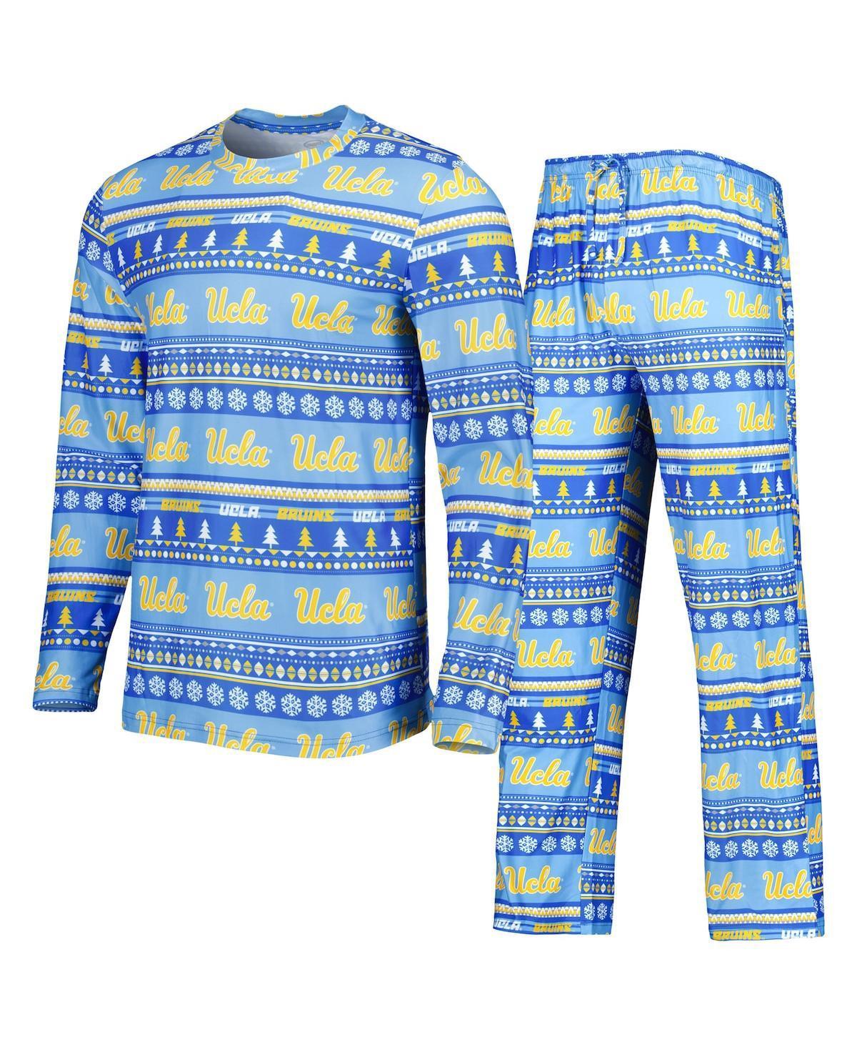 Men's Concepts Sport Blue UCLA Bruins Swivel Long Sleeve T-Shirt & Pants Sleep Set, Size: XL Product Image