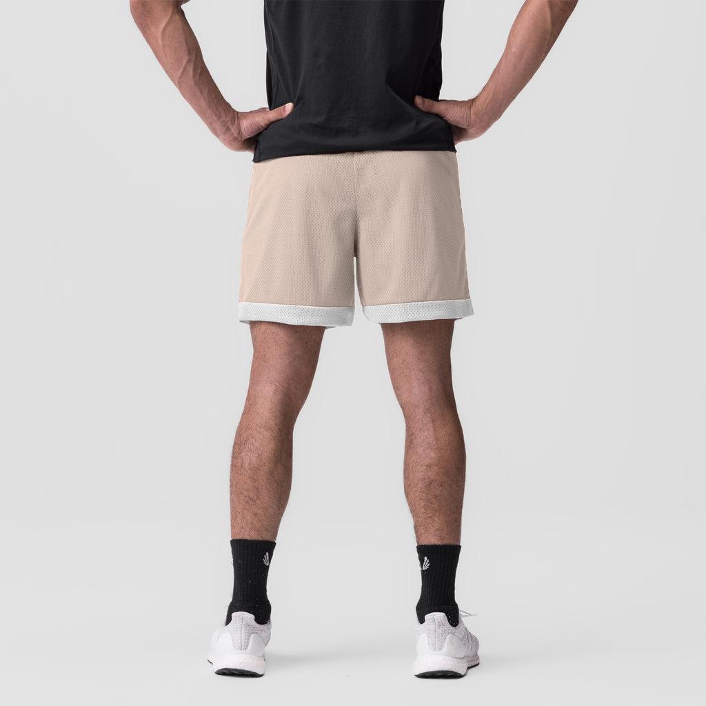 0795. SilverPlus™ Mesh Reversible Short  - Beige/White Product Image