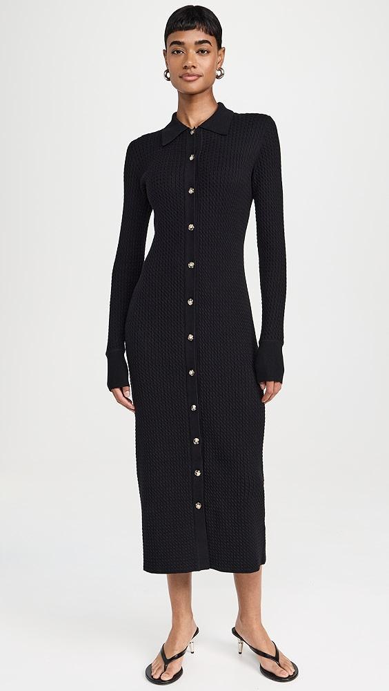Proenza Schouler White Label Phillips Knit Dress in Micro Cable | Shopbop Product Image