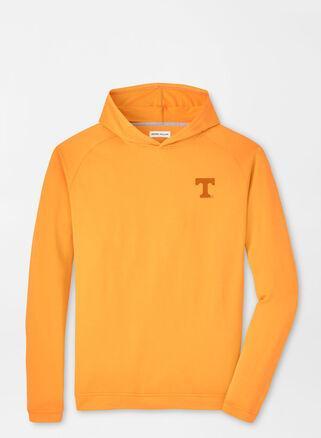 Peter Millar Mens Tennessee Pine Performance Hoodie | Color: Orange | Size: S Product Image