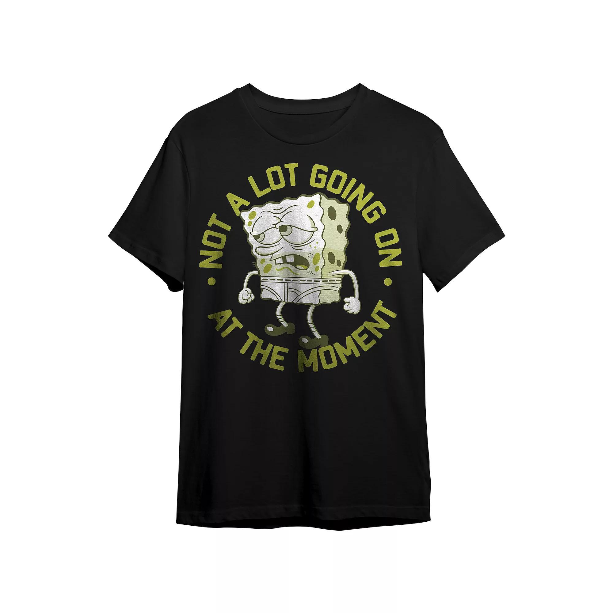Men's Spongebob Squarepants Graphic Tee, Size: Medium, Black Product Image