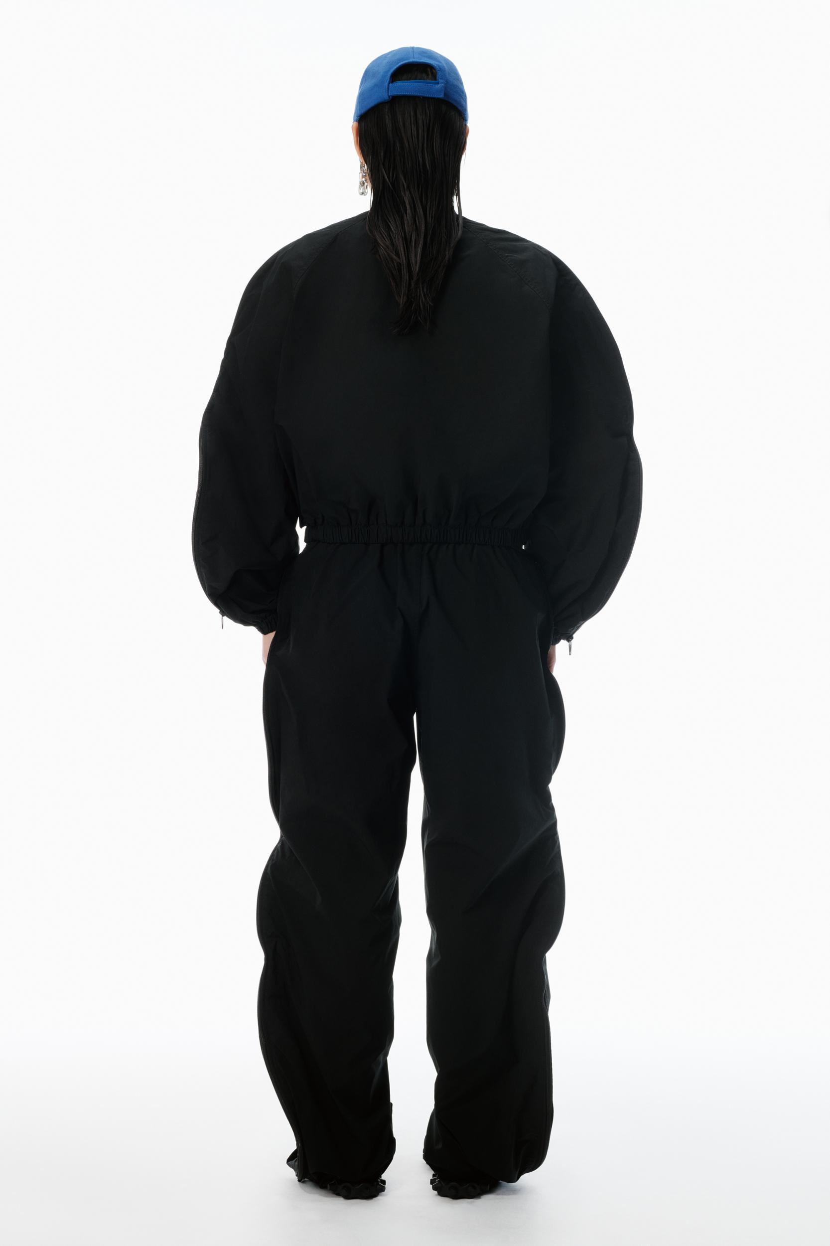Black Oversized Track Jacket Product Image