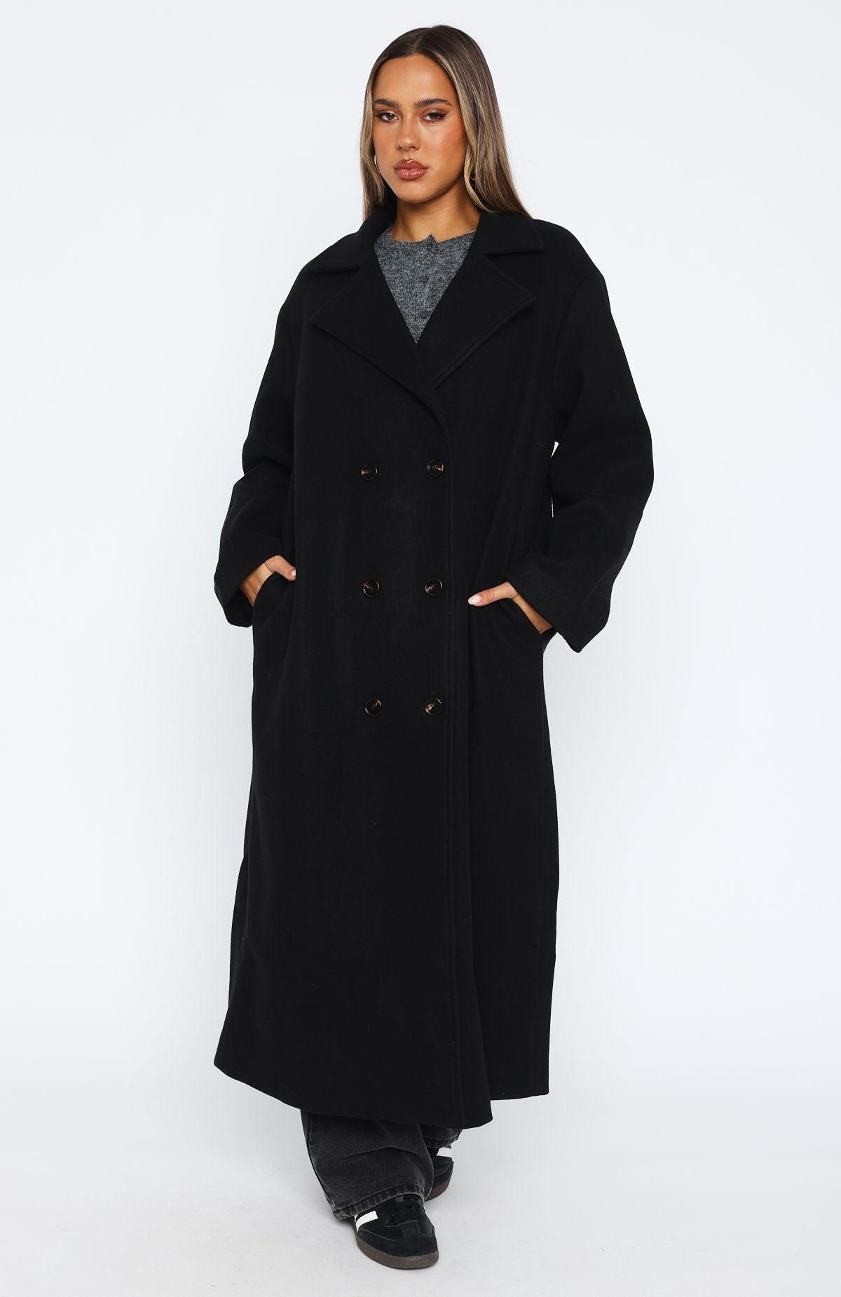 Modern Edge Oversized Coat Black Product Image