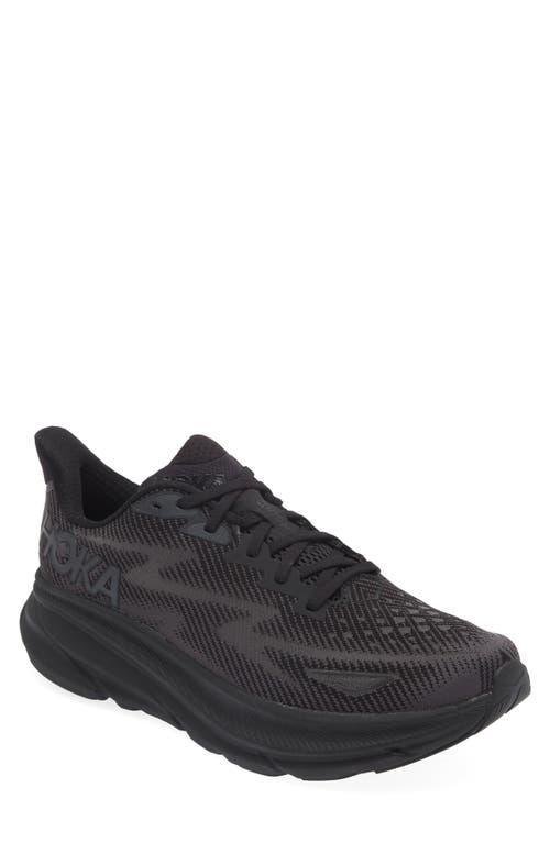 Hoka Mens Clifton 9 Running Sneakers in Navy Blue Product Image
