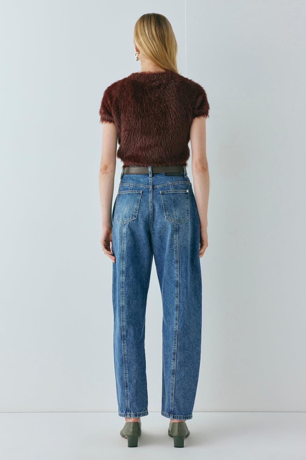 Nadine Knit Top Wine Product Image