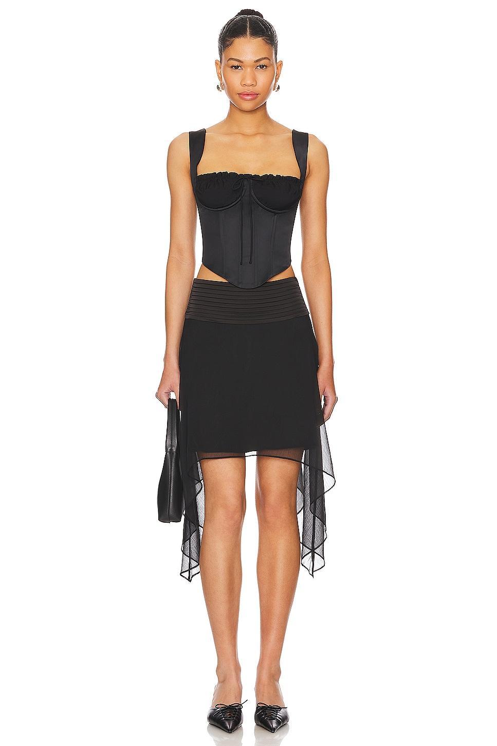 Ruched Cup Bustier Top GUIZIO Product Image