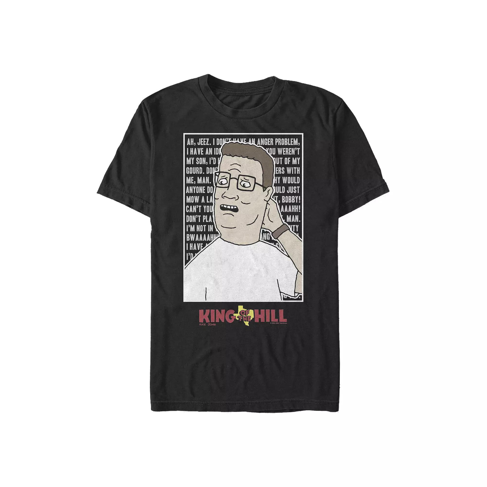 Men's King Of The Hill Hank Quotes Graphic Tee, Size: XXL, Black Product Image
