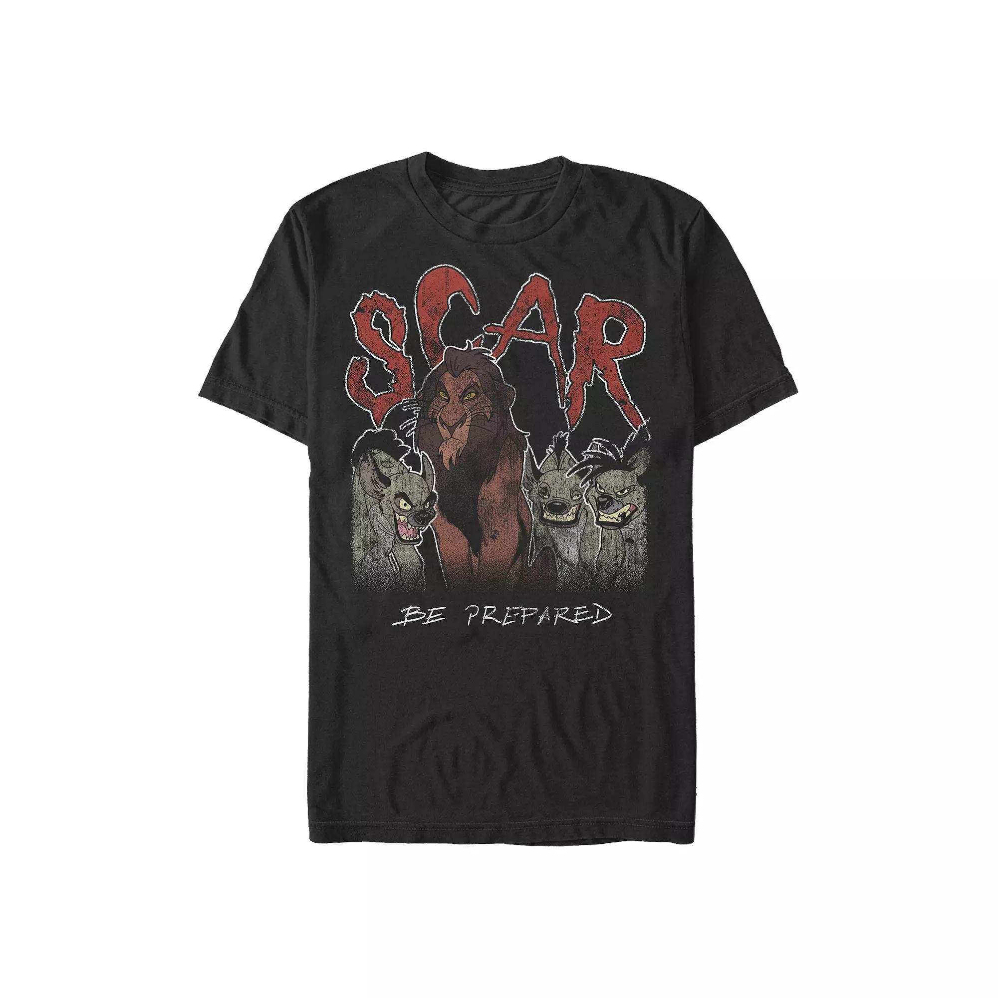 Disney's The Lion King Scar Be Prepared Men's Graphic Tee, Size: Medium, Black Product Image