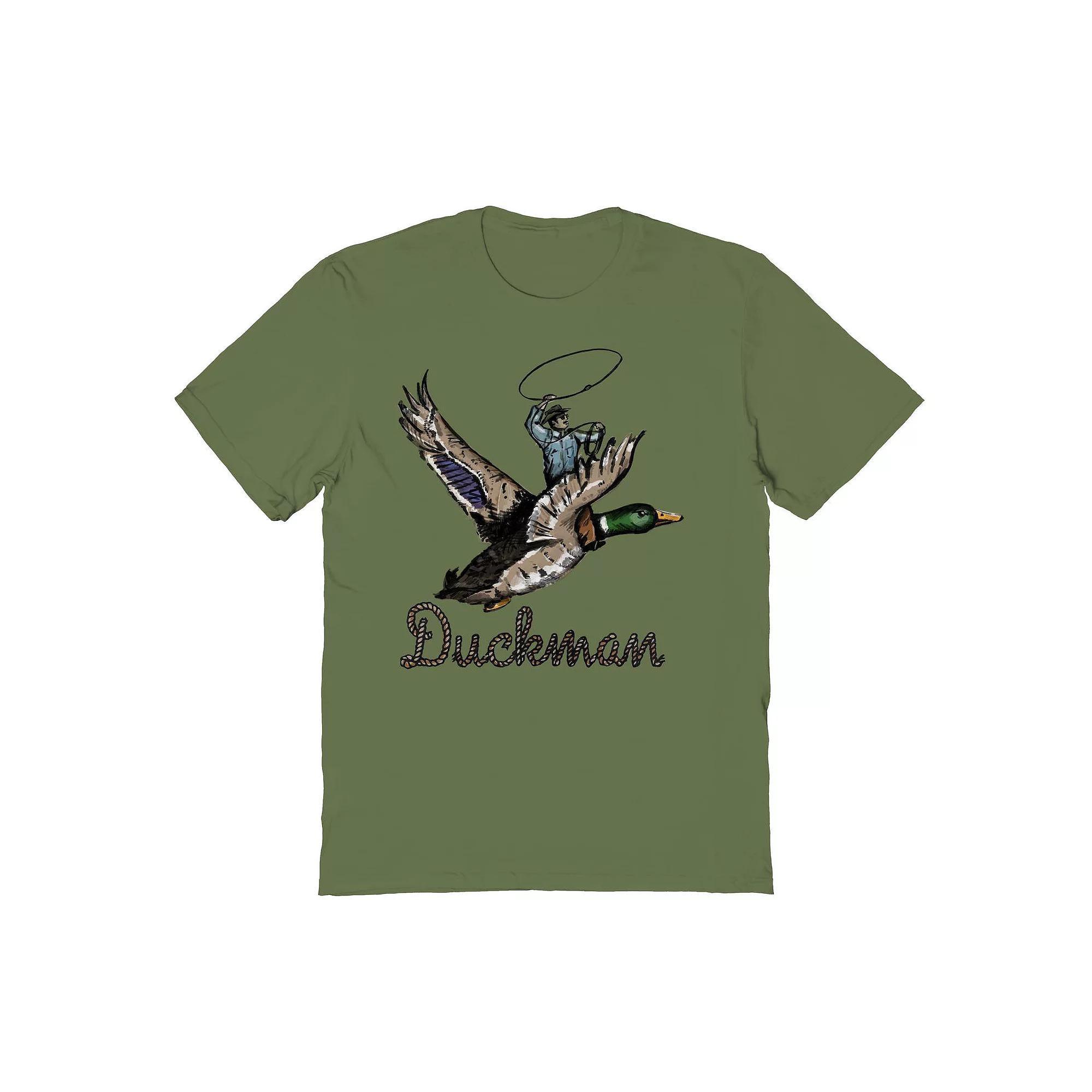 Adult Riley Green Duckman Graphic Graphic Tee, Men's, Size: XXL, Sport Gray Product Image