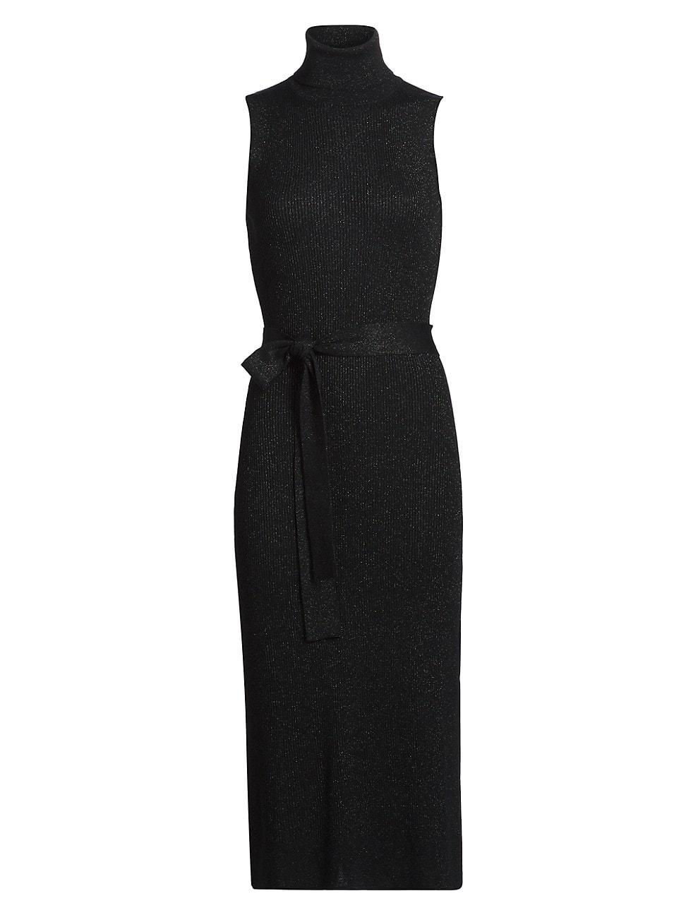 Womens Zoelle Shimmer Rib-Knit Midi-Dress Product Image