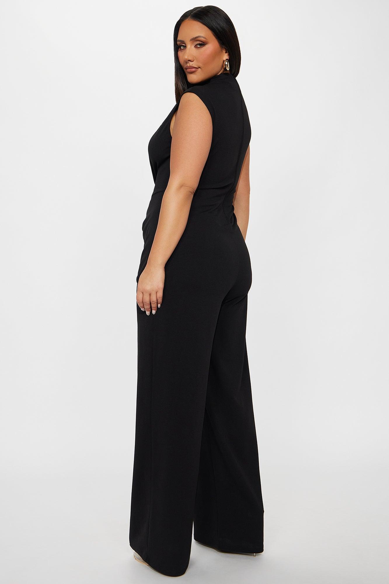 Cielo Wide Leg Jumpsuit - Black Product Image