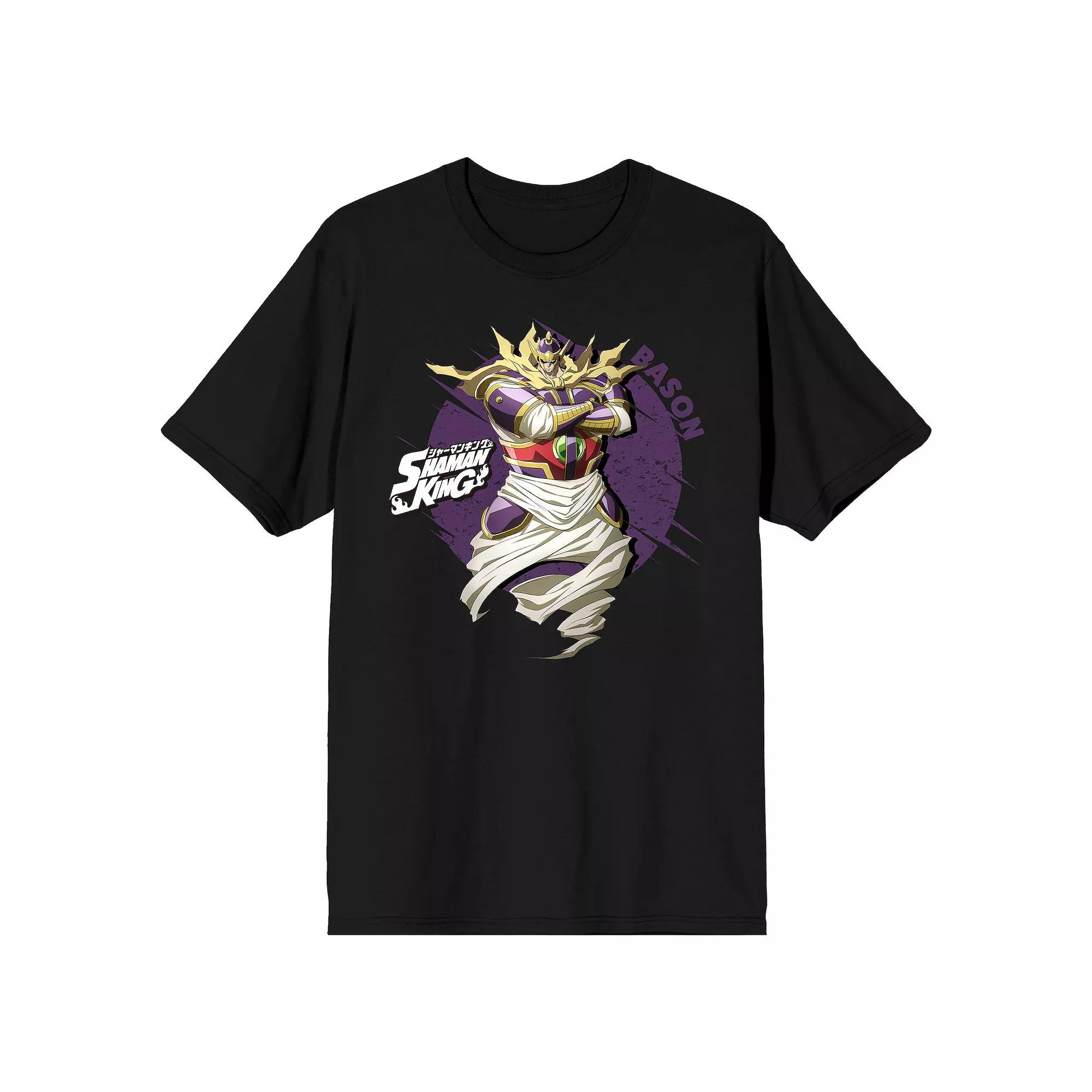 Men's Shaman King Samurai Spirit Tee, Size: Large 30, Black Product Image