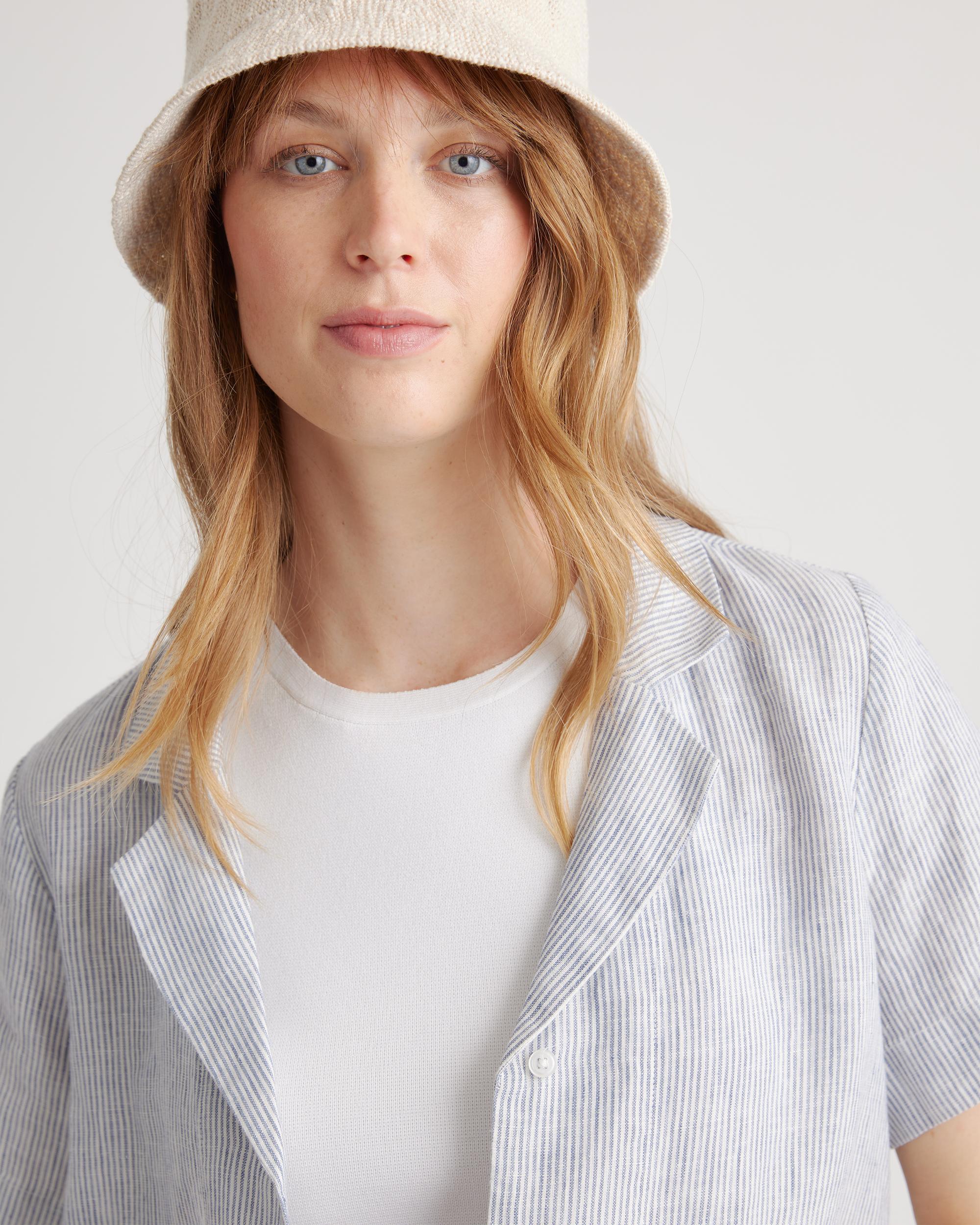Quince | Women's 100% European Linen Short Sleeve Shirt Product Image