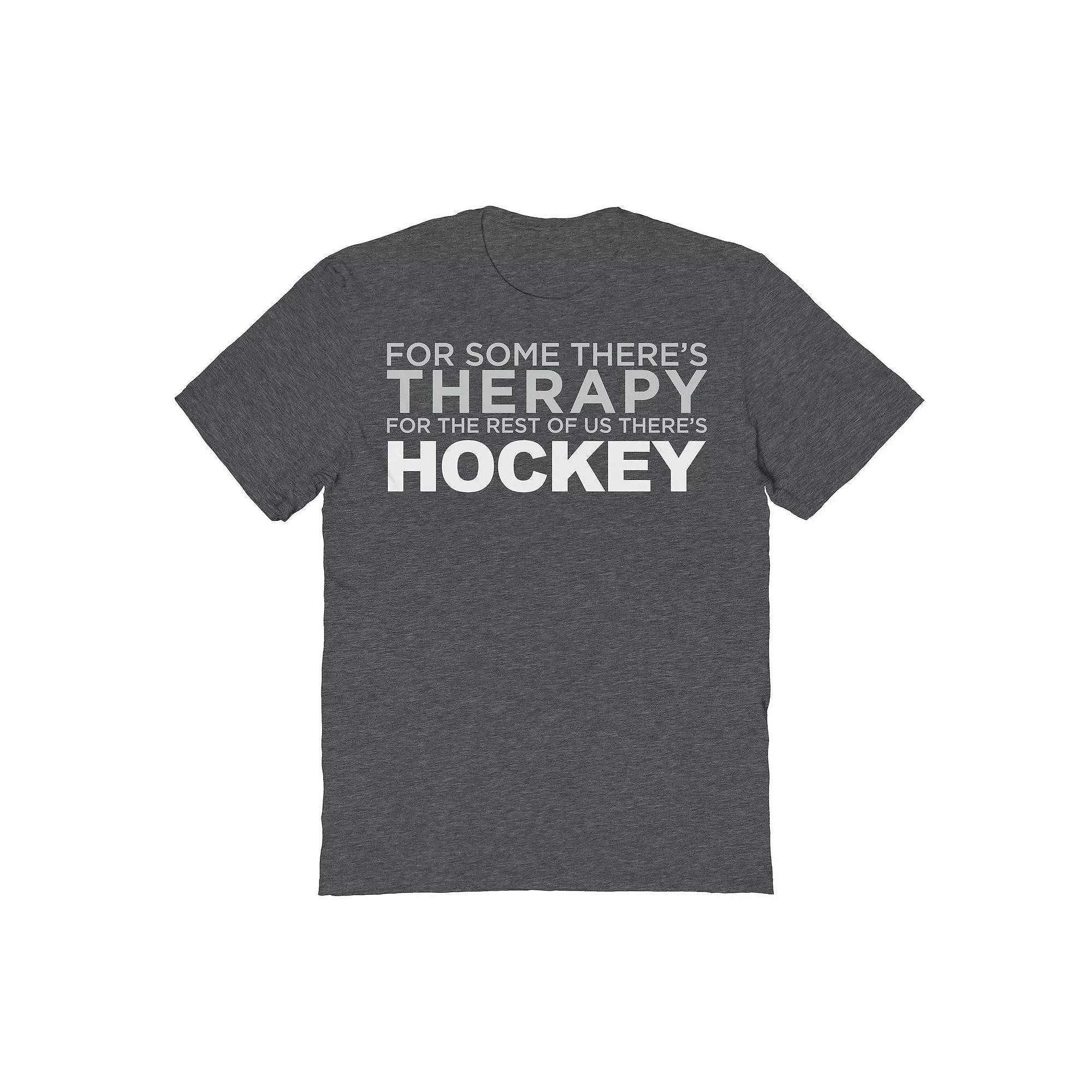 Men's Duke & Sons Hockey Therapy Graphic Tee, Size: Small, Dark Grey Product Image