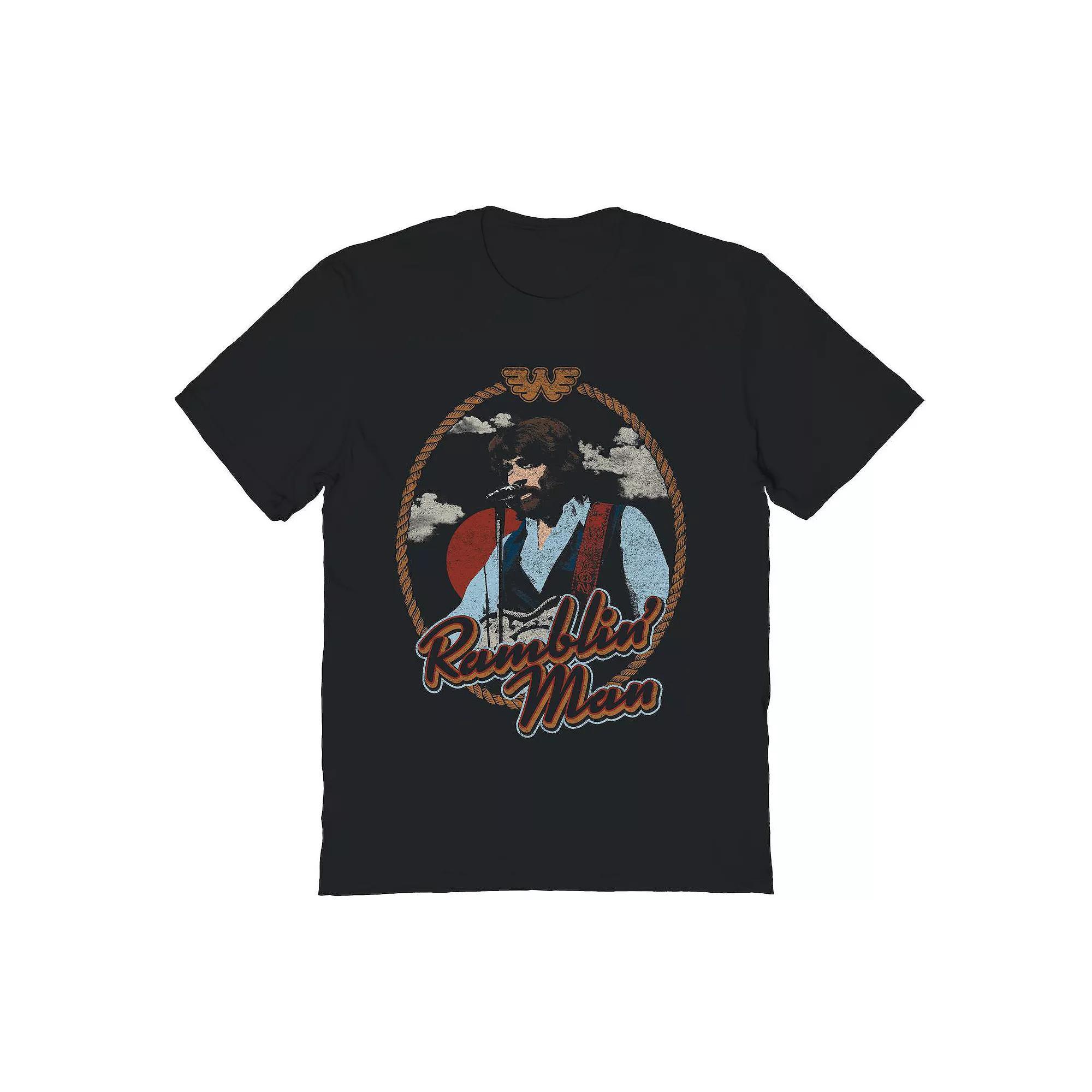 Men's Waylon Jennings Ramblin Man Graphic Tee, Size: XL, Black Product Image