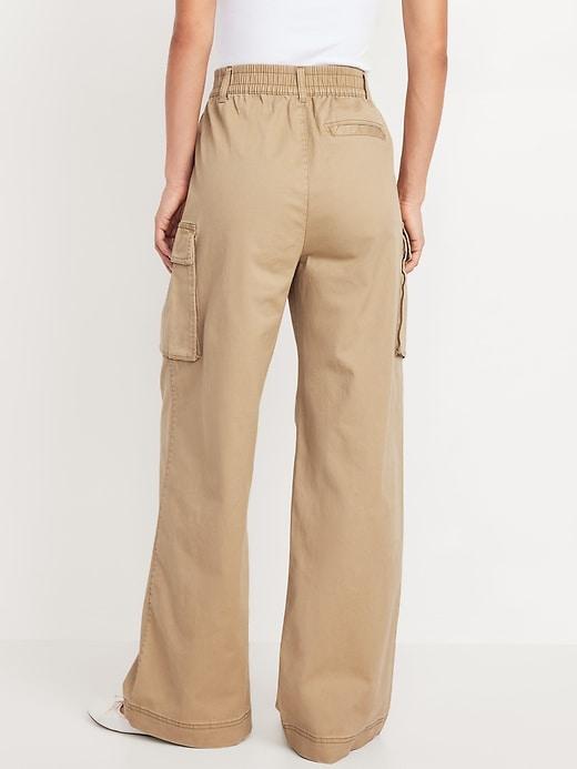 Extra High-Waisted Super Wide-Leg Cargo Pants Product Image