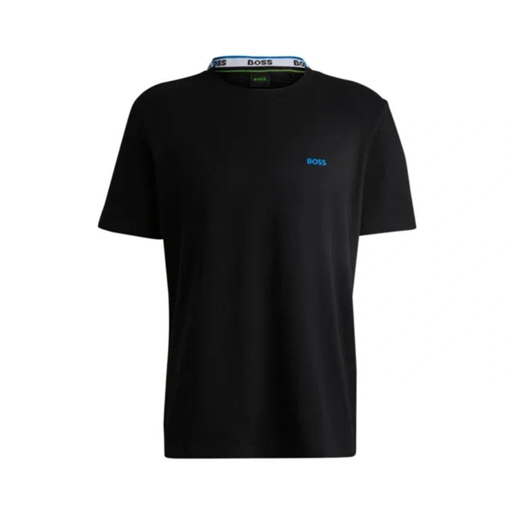 HUGO BOSS Logo Pattern T-shirt In Black Product Image