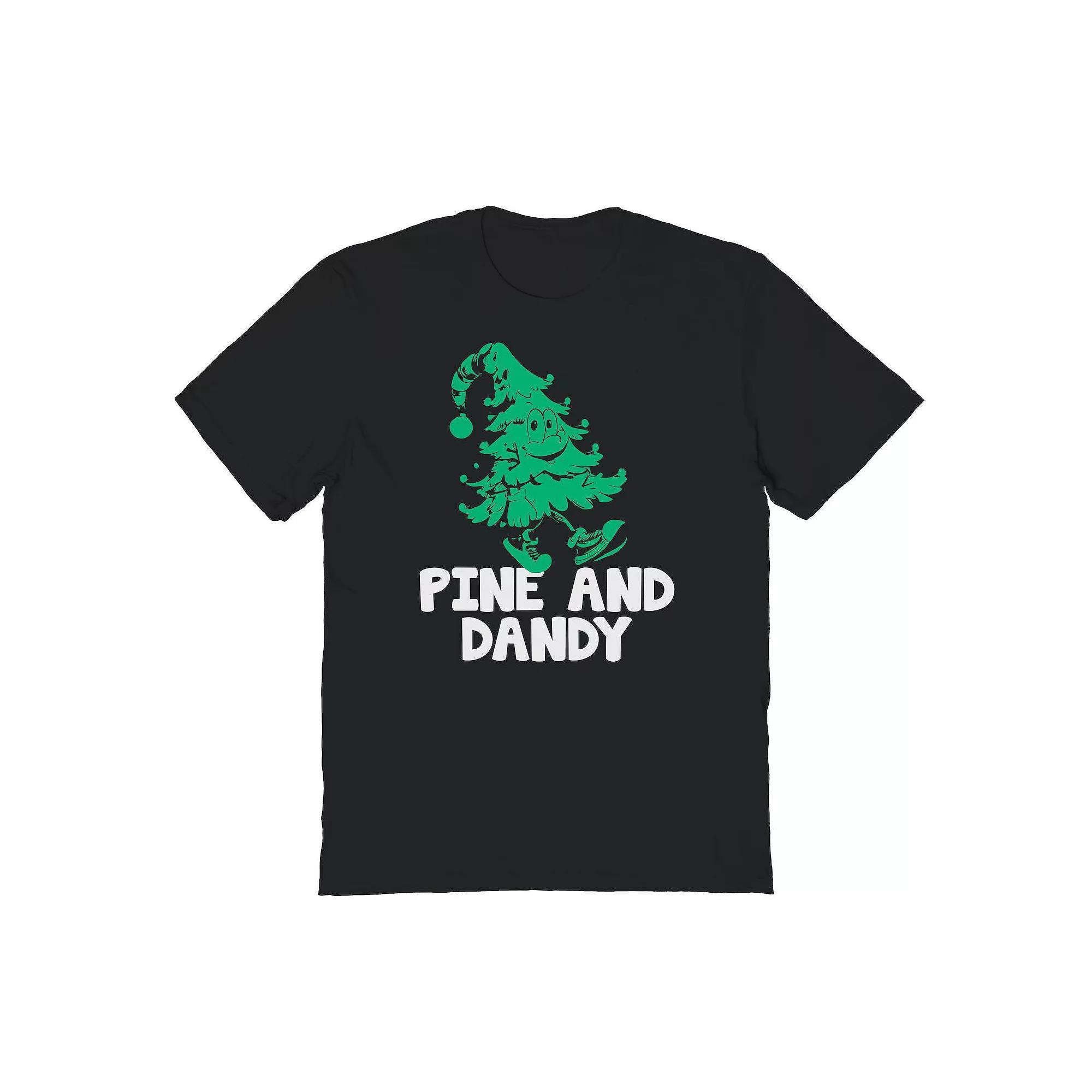 Men's Pine Christmas Dandy Christmas Graphic Tee, Size: XXL, Red Product Image