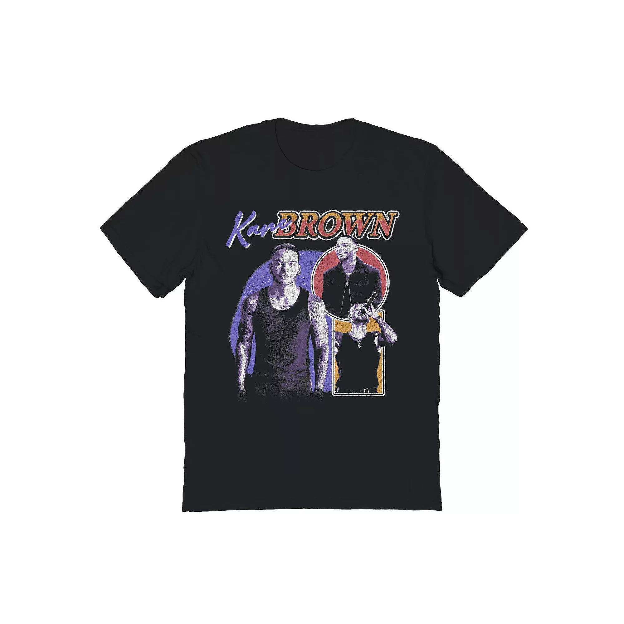 Men's Kane Brown KB Yellow Graphic Tee, Size: Small, Black Product Image