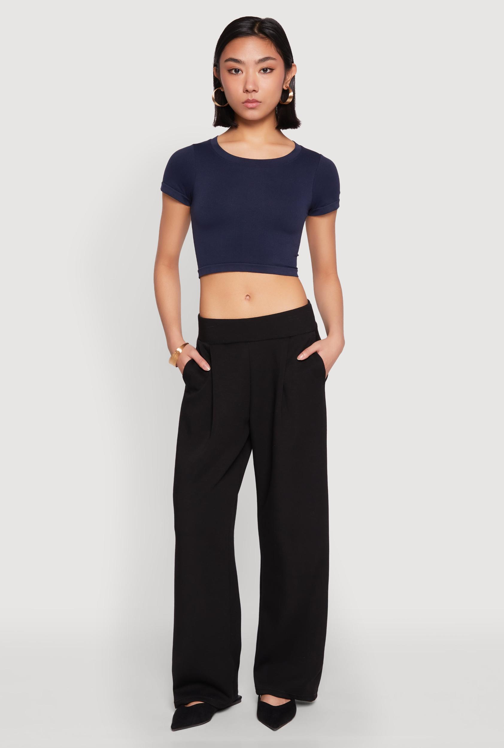 Womens Seamless Short Sleeve Crop Top Product Image