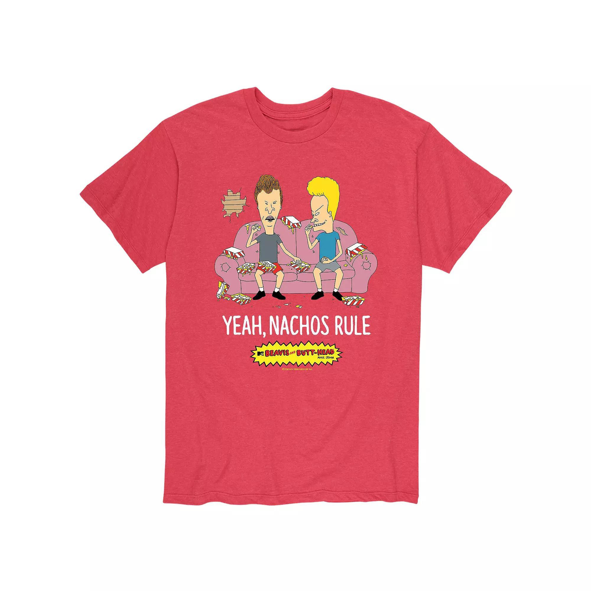 Mens Beavis & Butthead Nachos Rule Tee Product Image