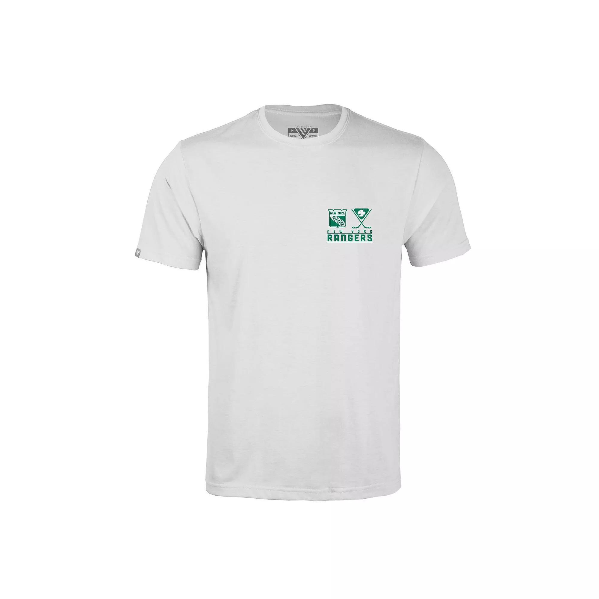 Mens Levelwear White New York Rangers St. Patricks Day Richmond T-Shirt Product Image
