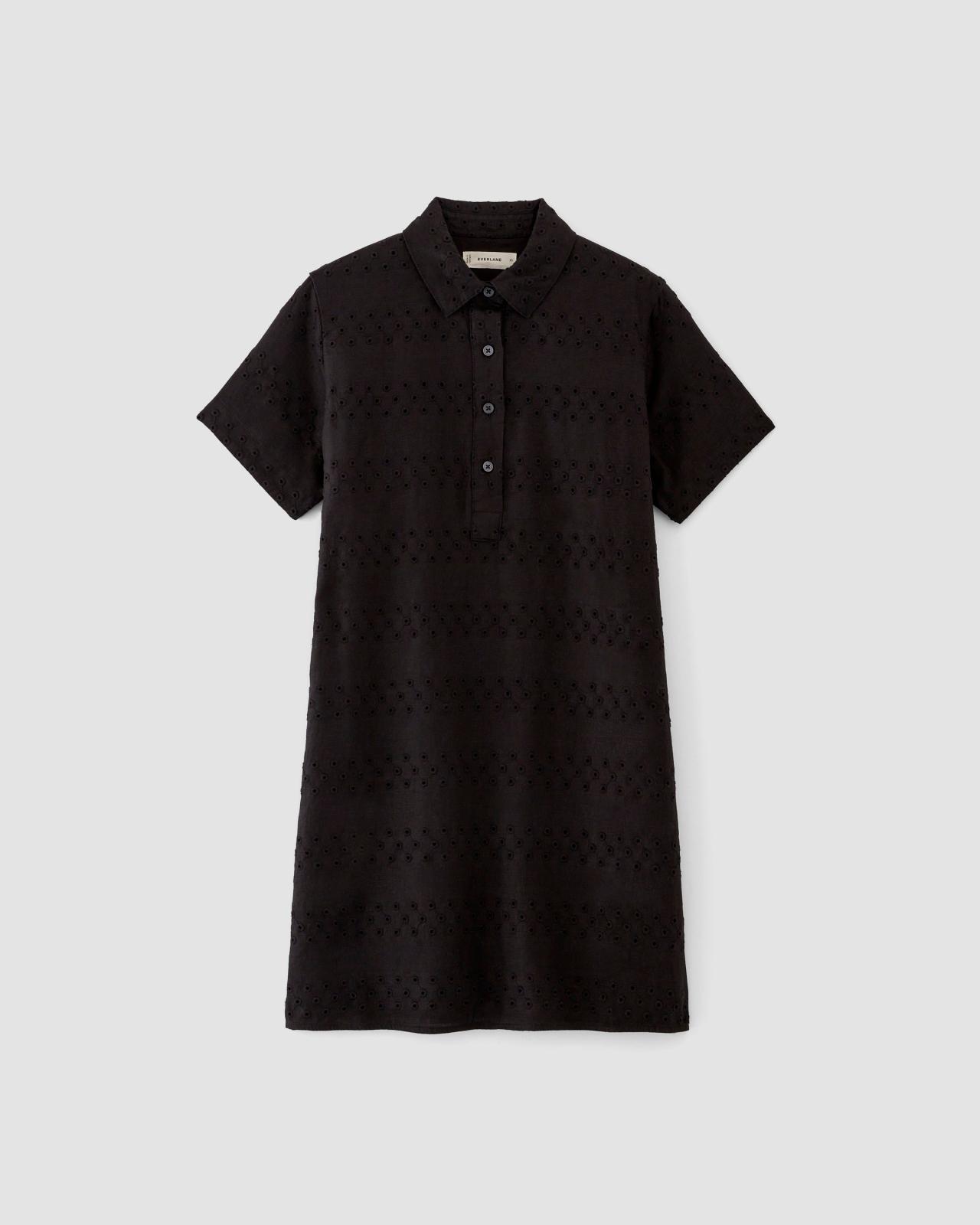 The Linen Eyelet Shirtdress Product Image