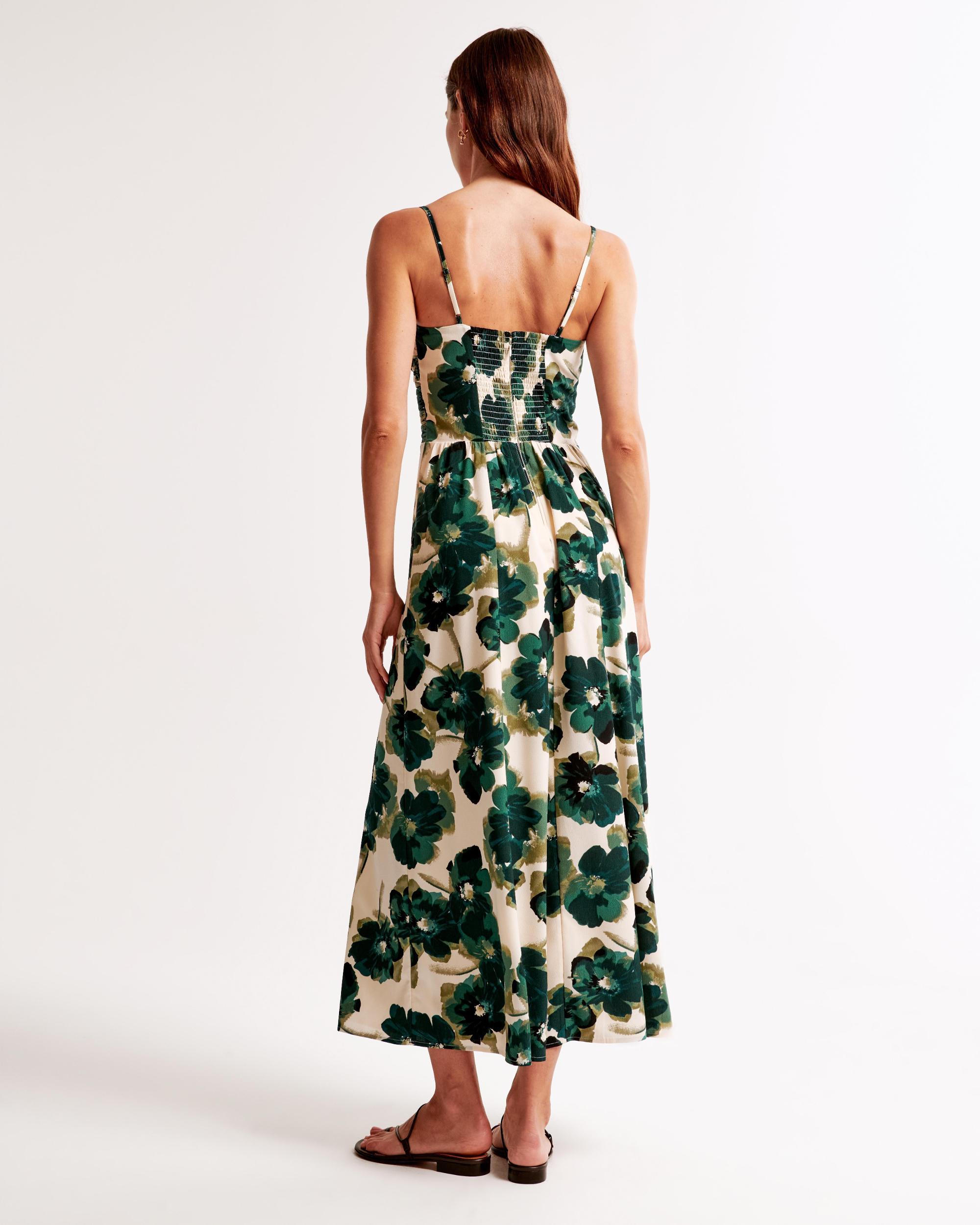 The A&F Emerson Crepe Midi Dress Product Image