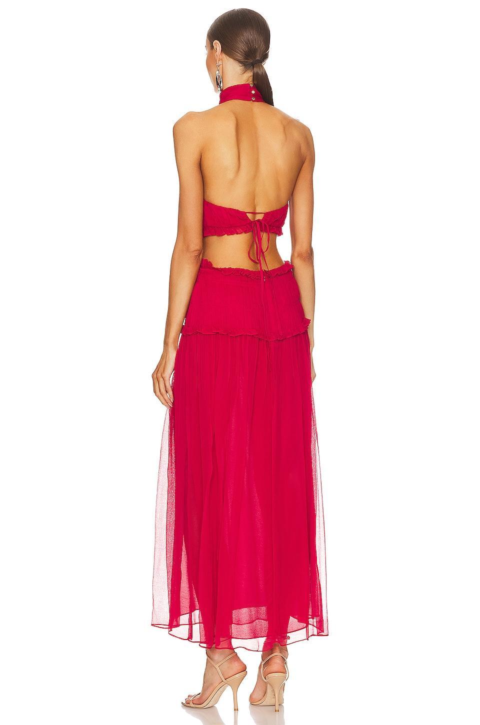 Marquis High Neck Cut Out Midi Dress Shona Joy Product Image