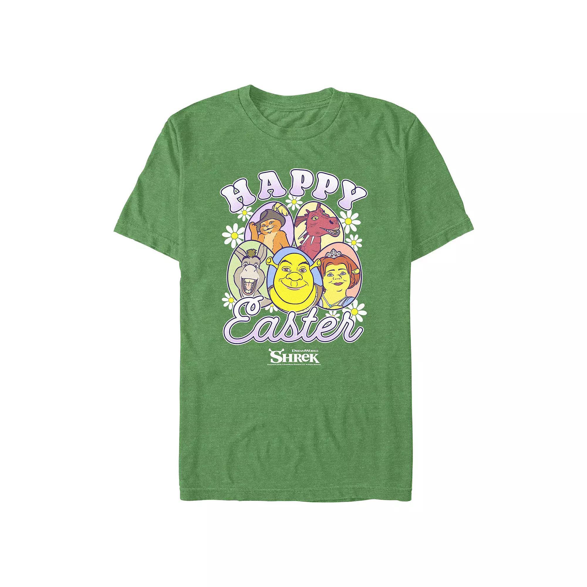 Big & Tall Shrek Happy Easter Graphic Tee, Men's, Size: 3XL, Kelly Grey Product Image