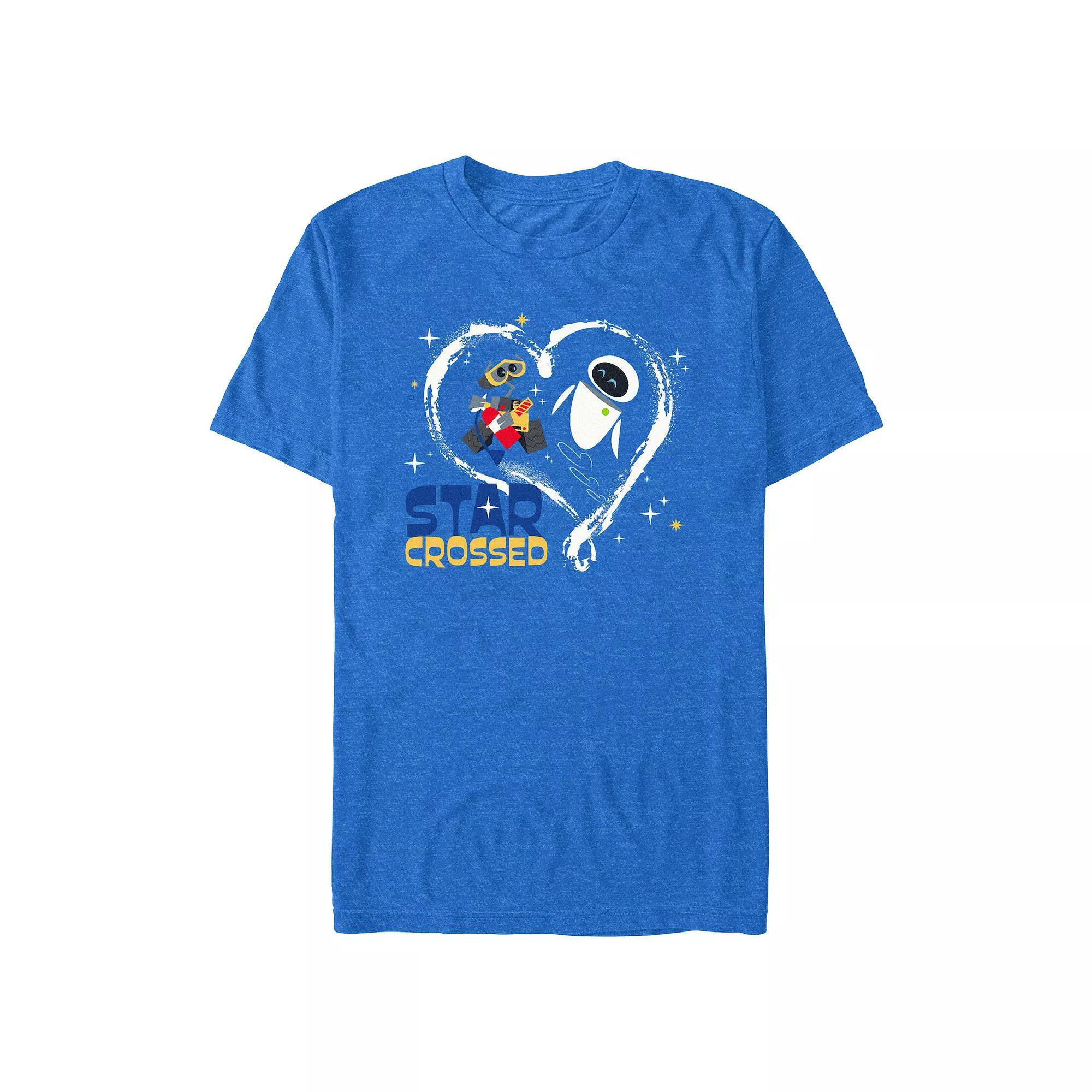 Disney's WALL-E Star Crossed Men's Graphic Tee, Size: XXL, Royal Grey Product Image