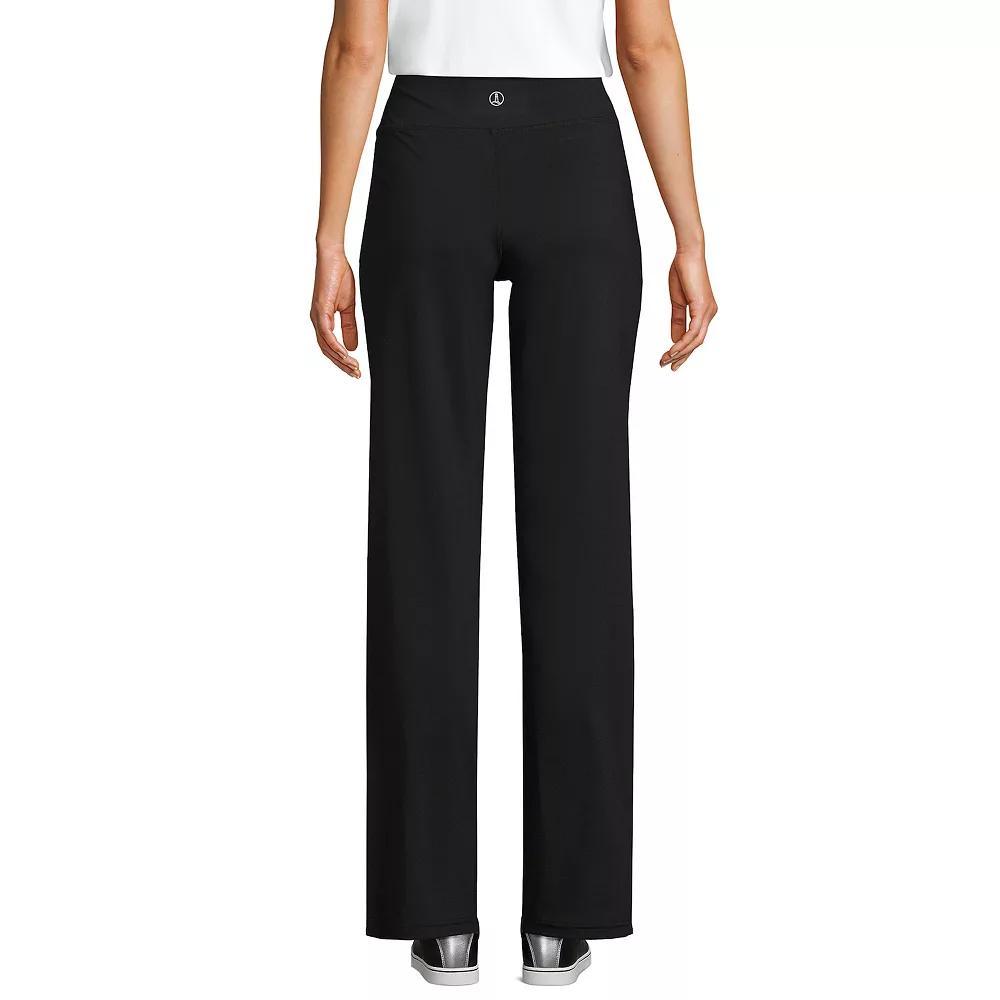 Petite Lands' End Active Hi Impact HR Straight Leg Pants, Women's, Size: Small Petite, Black Product Image