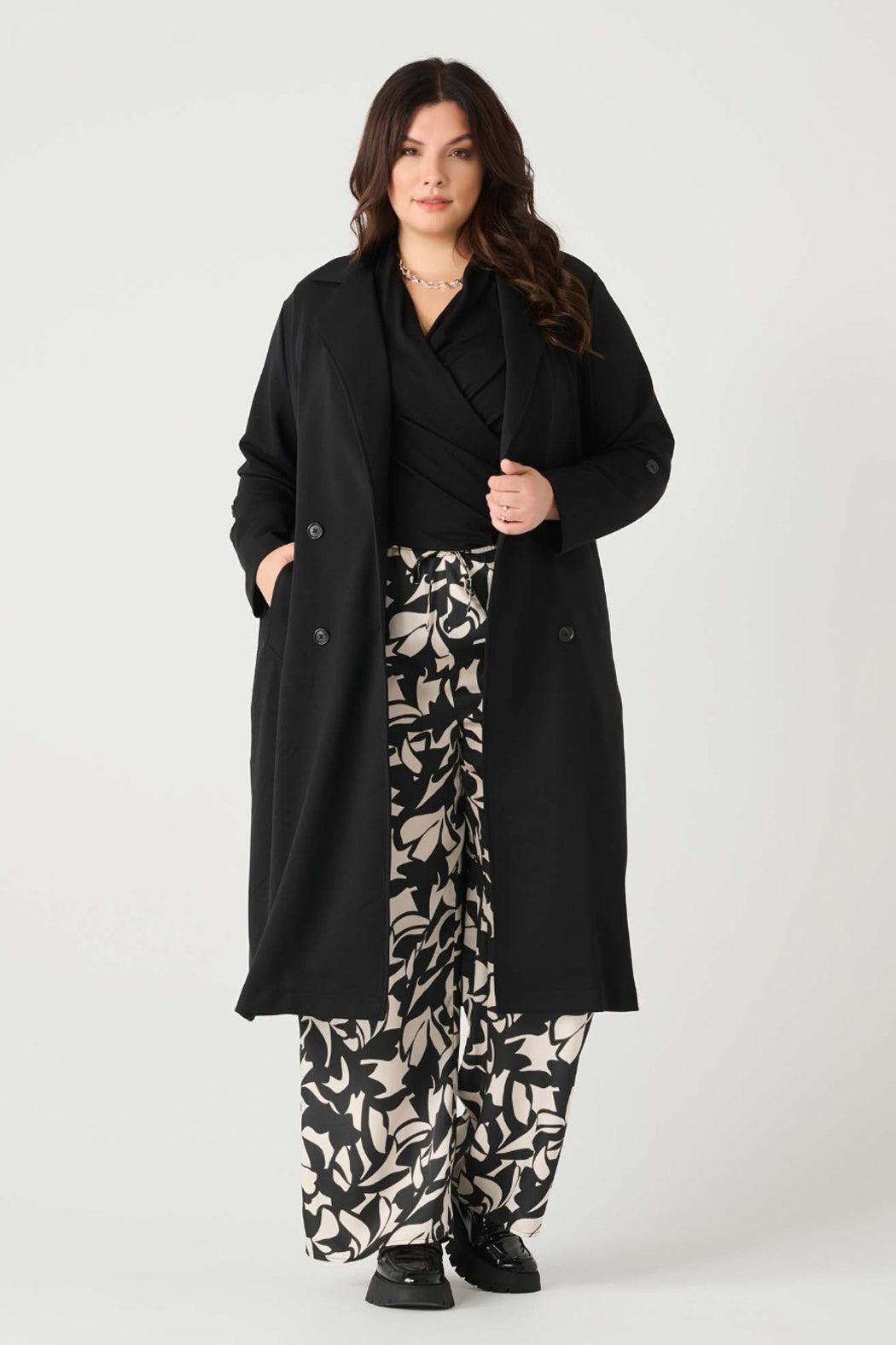 Double Breasted Knit Trench Product Image