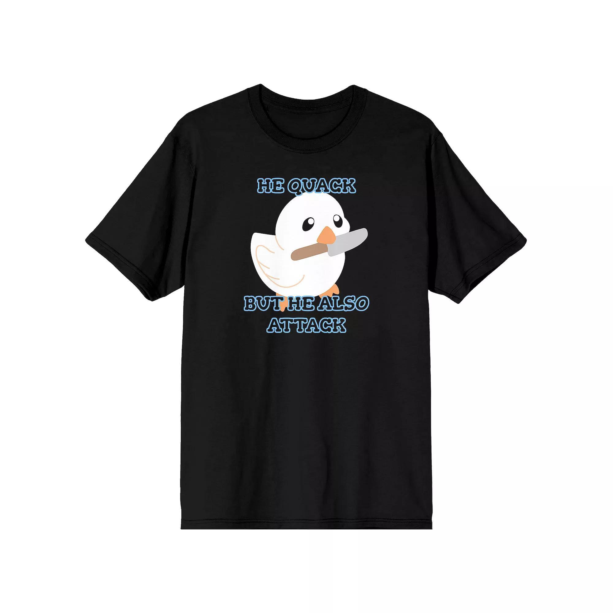 Men's Honk Honk Am Meme Cute Duck Tee, Size: Medium, Blue Product Image