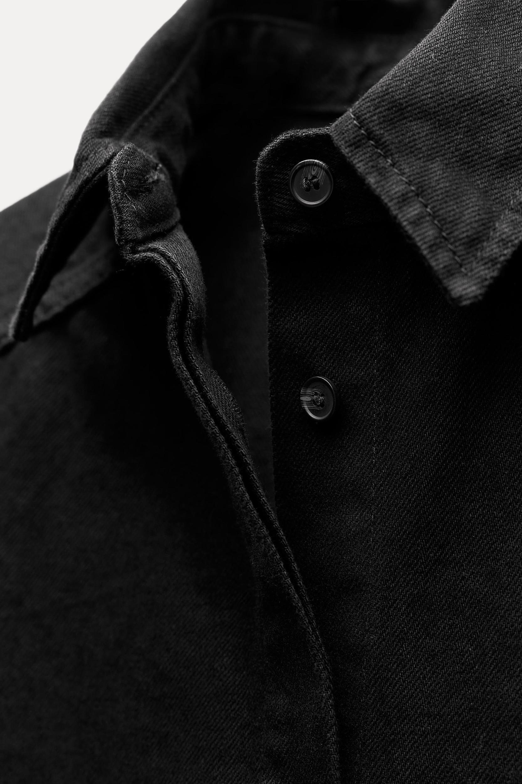 SLIM DENIM SHIRT ZW COLLECTION Product Image