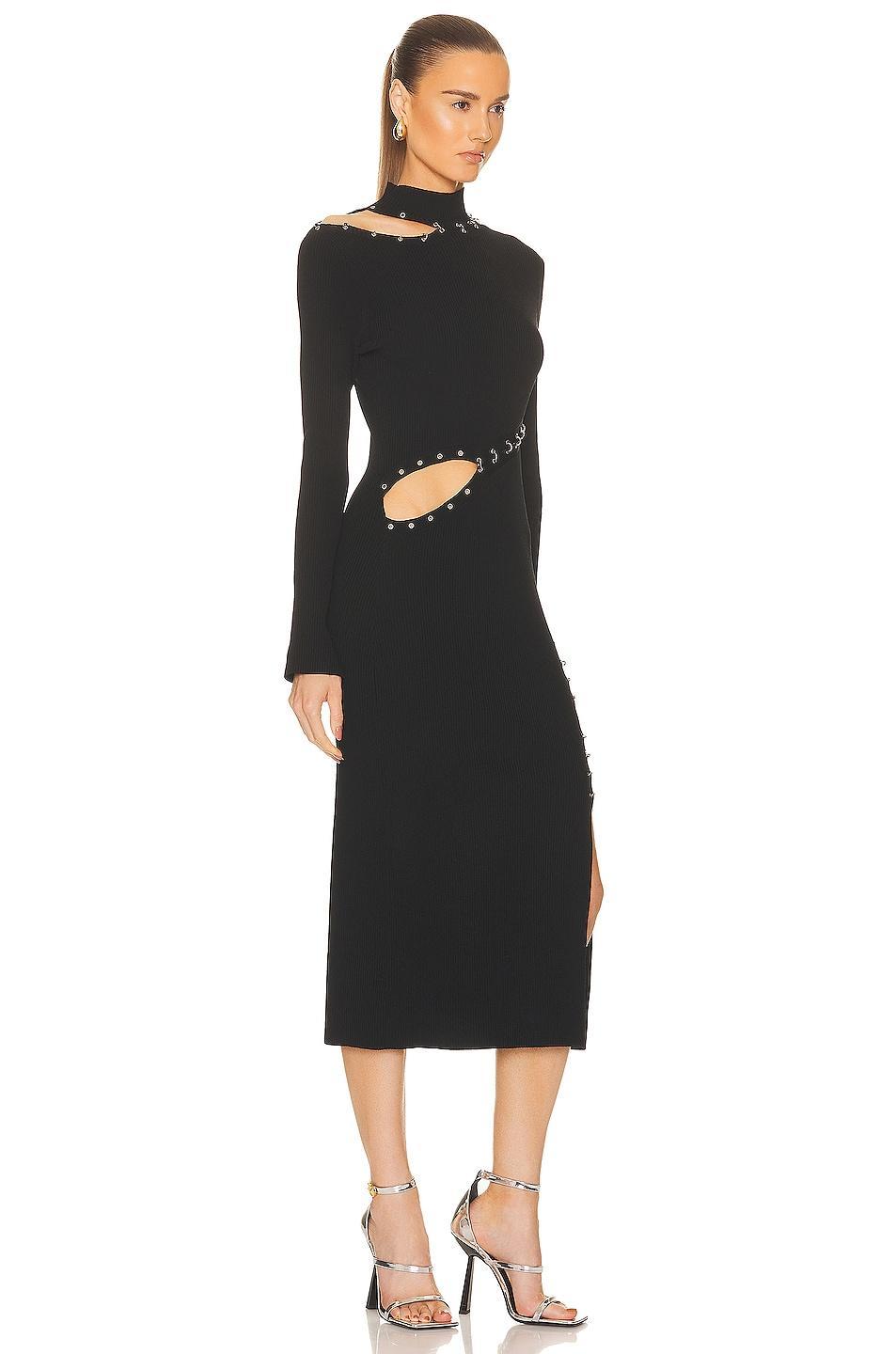 NICHOLAS Saba Midi Dress Black. (also in ). Product Image