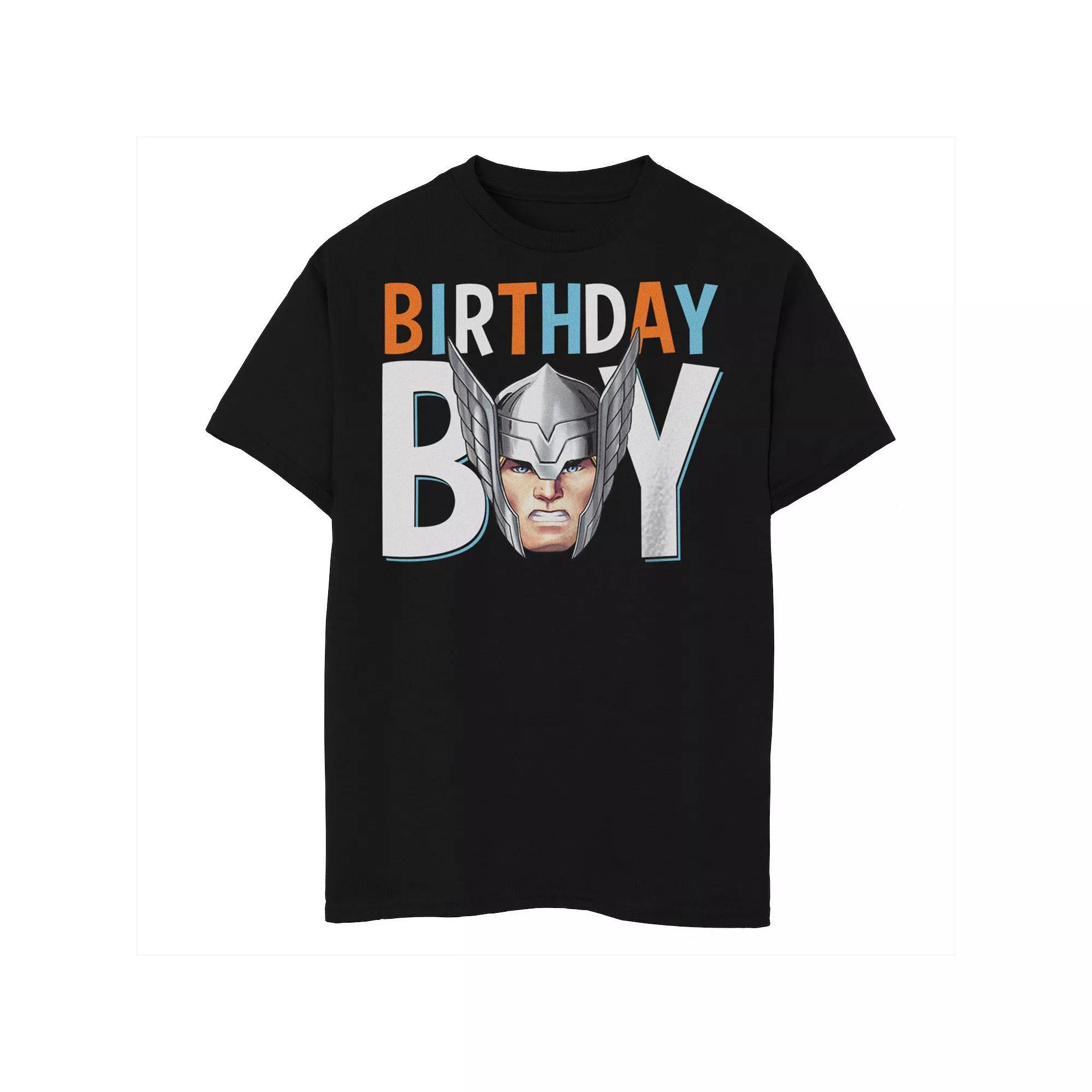 Boys 8-20 Marvel Avengers Iron Man Birthday Boy Tee, Boy's, Size: XS, Black Product Image