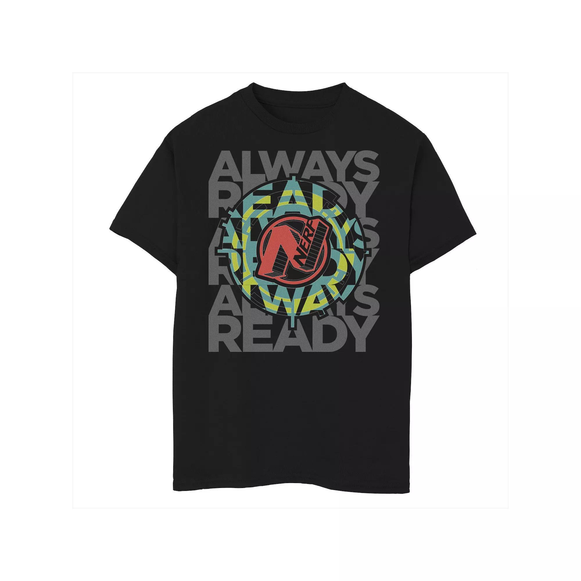 Boys Mario Kart Upside Down Graphic Tee, Boy's, Size: Small HUSKY, Black Product Image