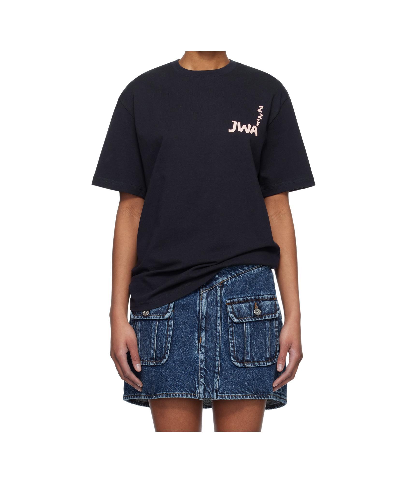 JW ANDERSON Short-sleeved T-shirt In Black Product Image