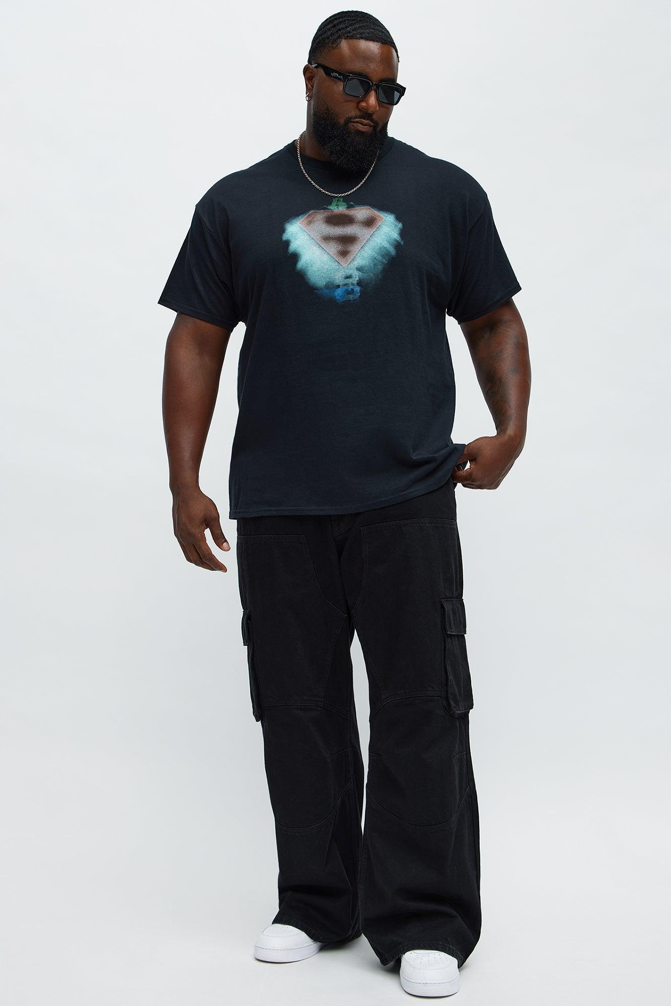 Superman Heart Of Hero Short Sleeve Tee - Black Product Image