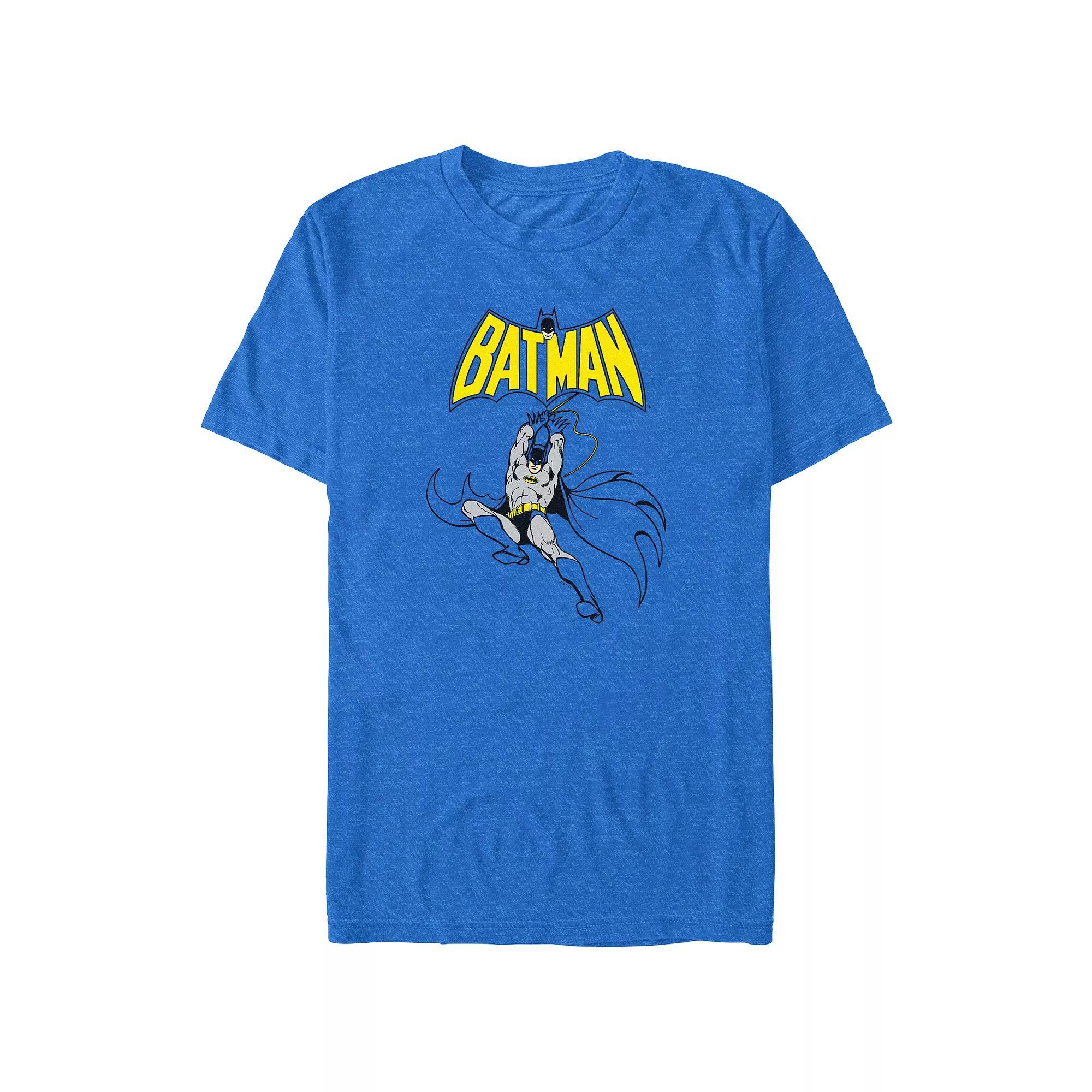 Big & Tall DC Comics Batman Descending Graphic Tee, Men's, Size: XL Tall, Royal Grey Product Image