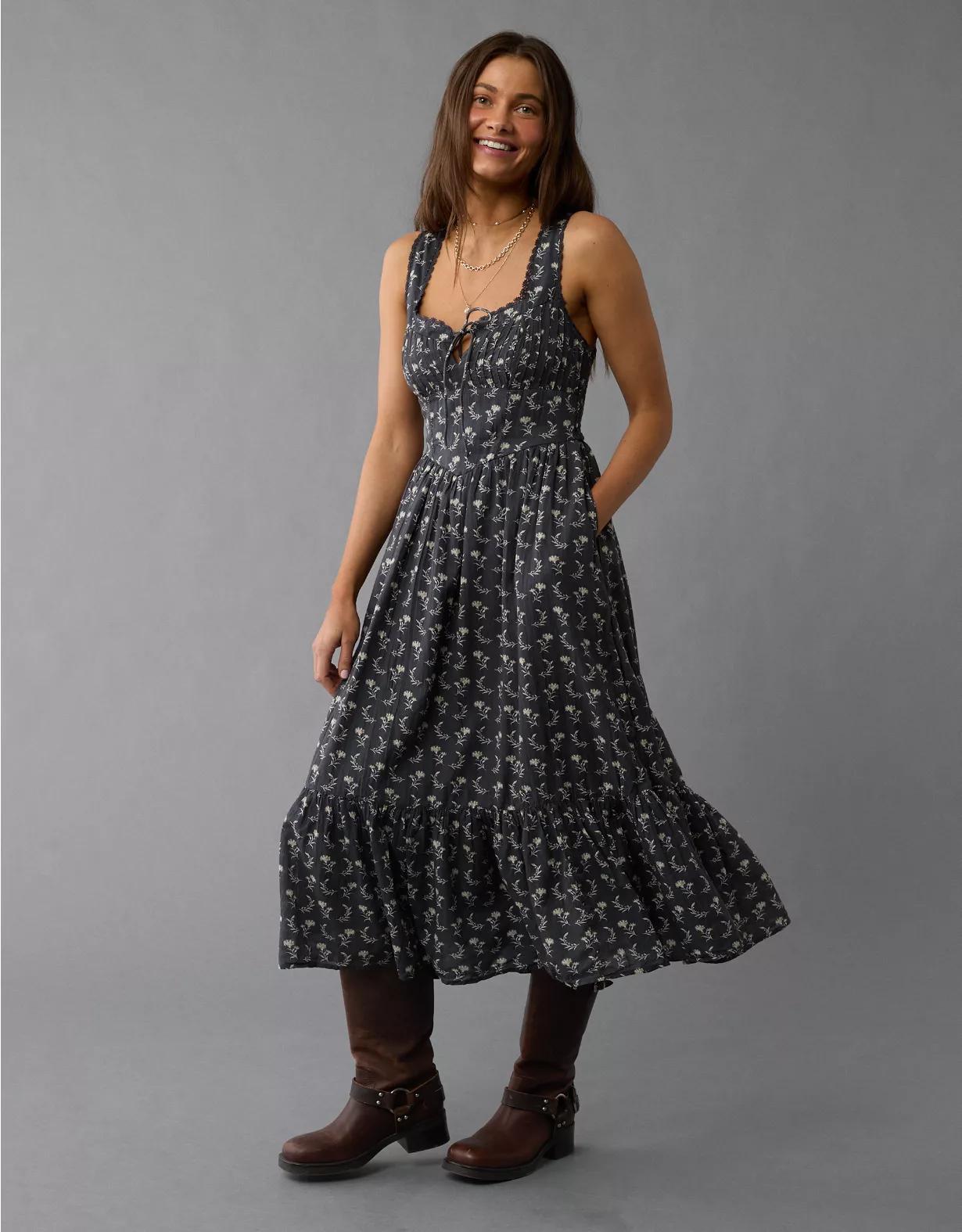 AE Corset Midi Dress Product Image