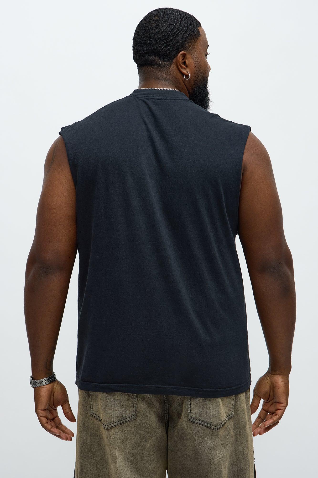 Big Aura Muscle Tee - Black Wash Product Image