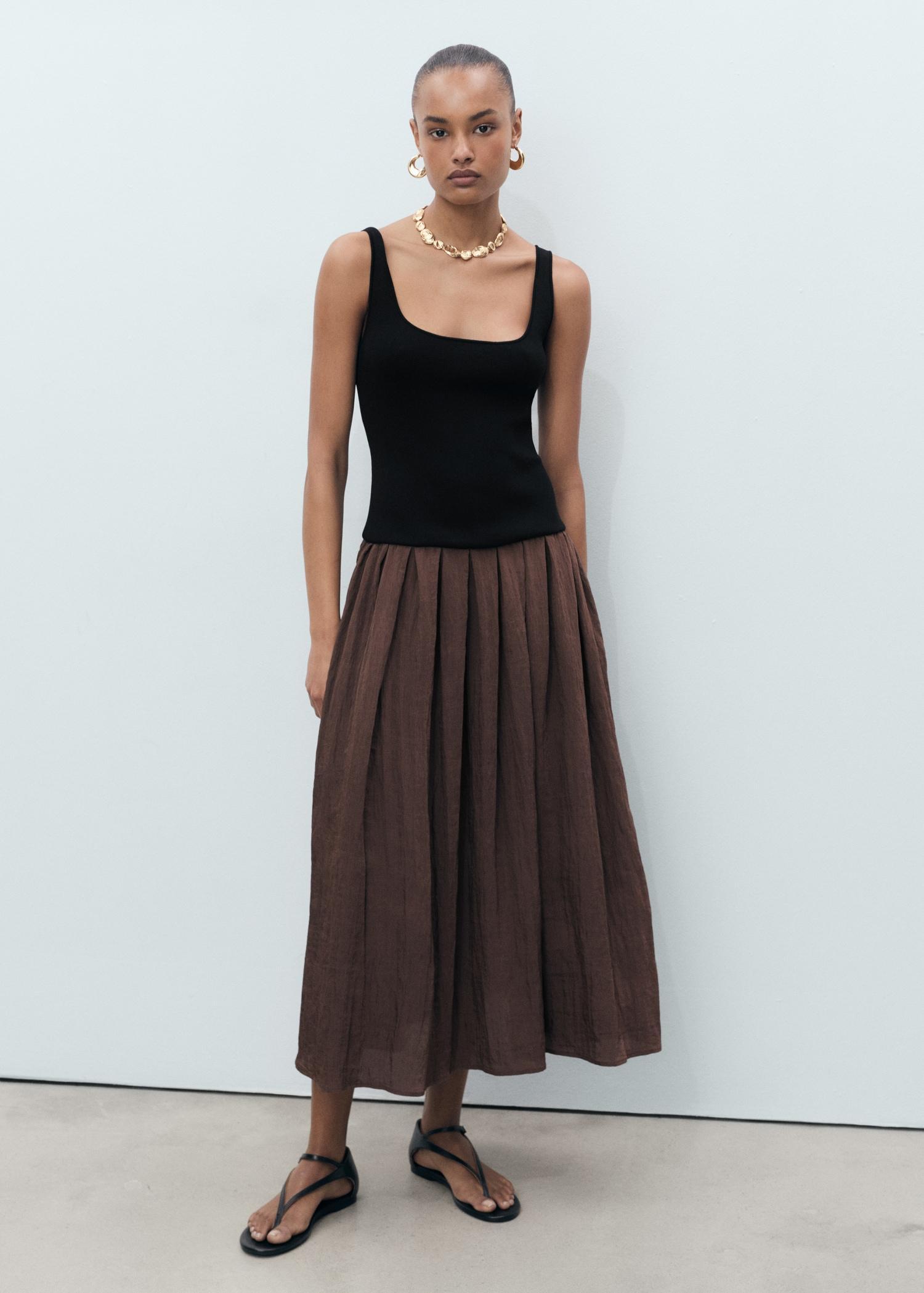 A-line dress - Women | MANGO USA Product Image