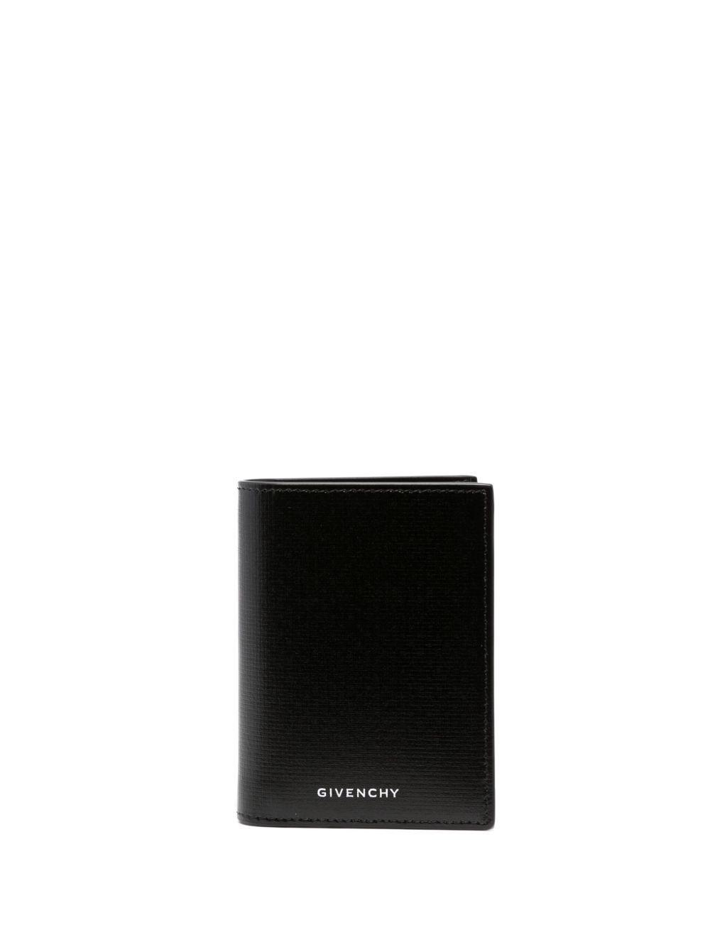 logo-print leather wallet  Product Image
