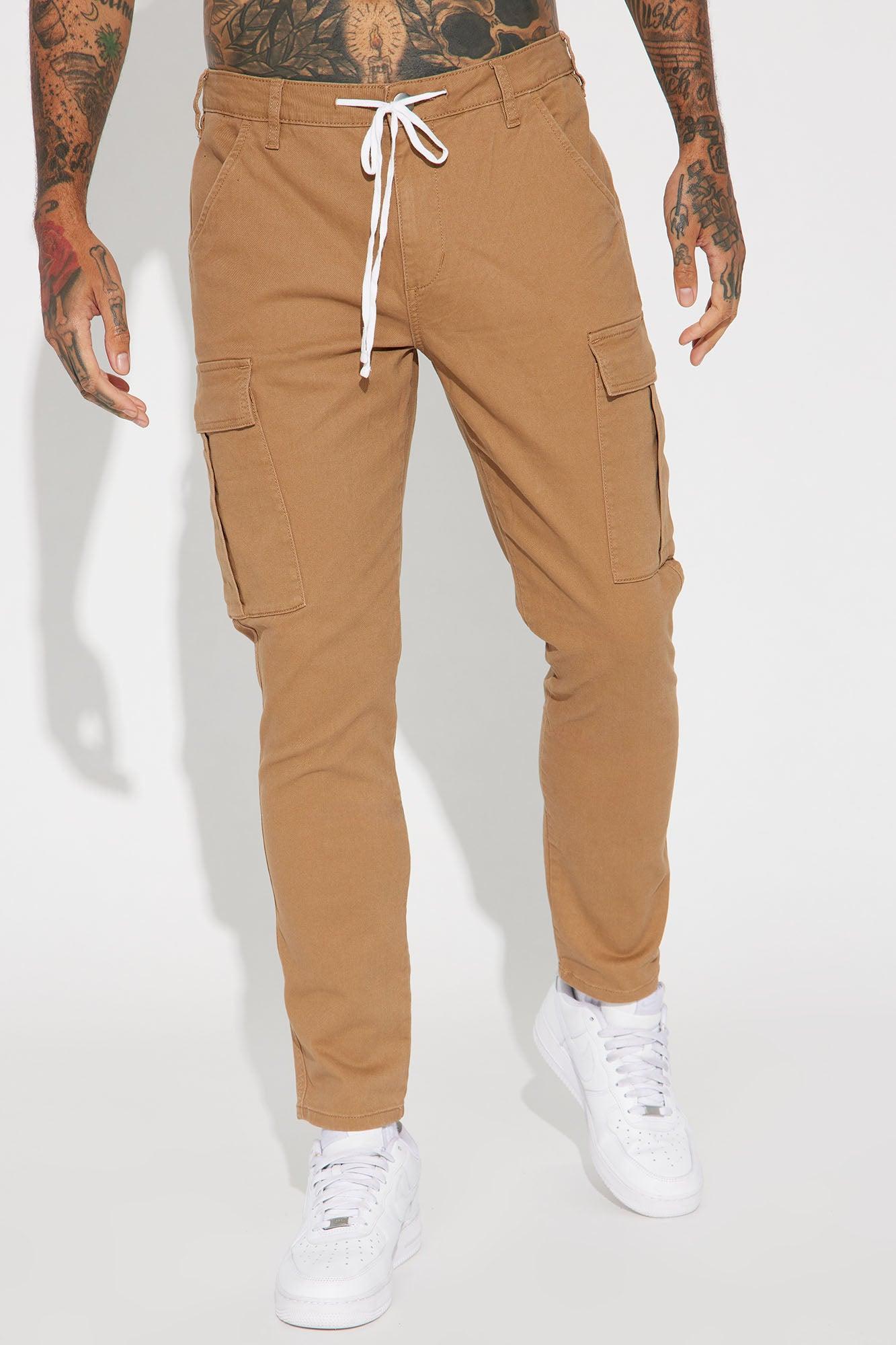 Kyle Slim Cargo Pants - Khaki Product Image