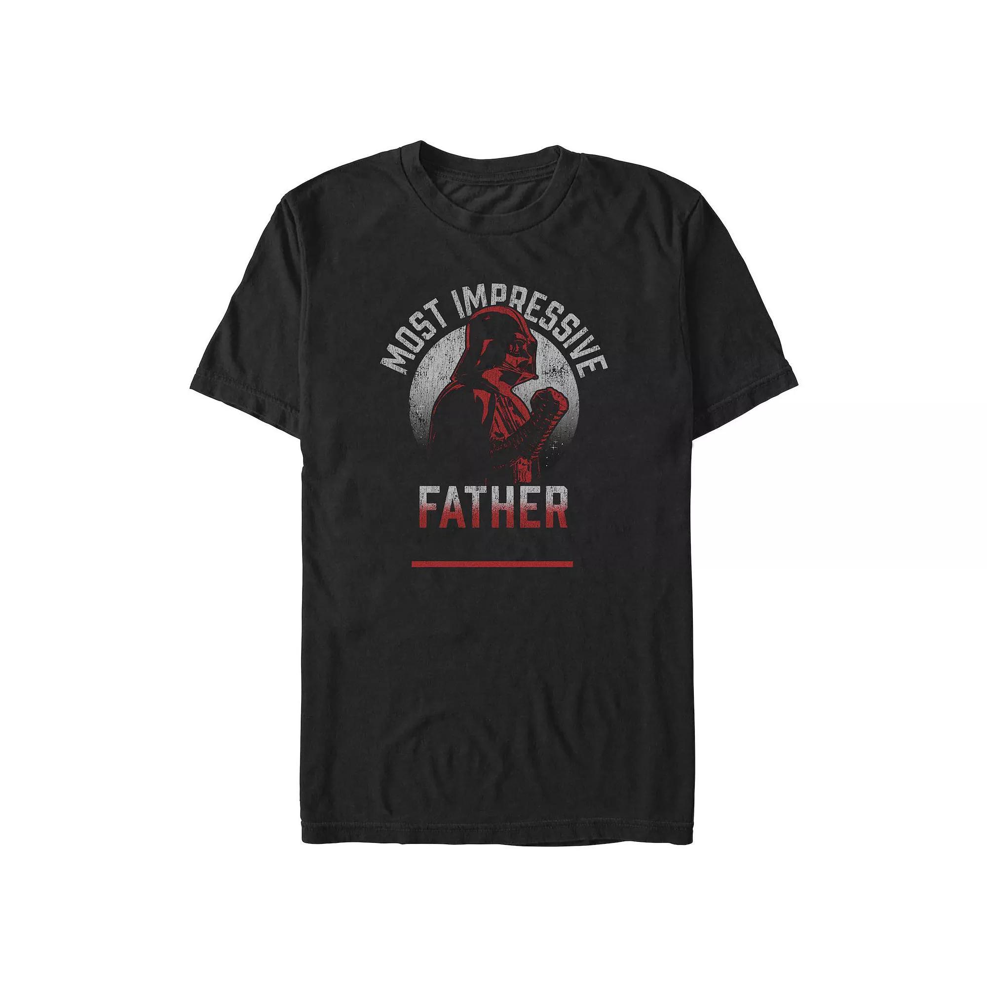 Big & Tall Star Wars Darth Vader Most Impressive Father Graphic Tee, Men's, Size: Large Tall, Black Product Image