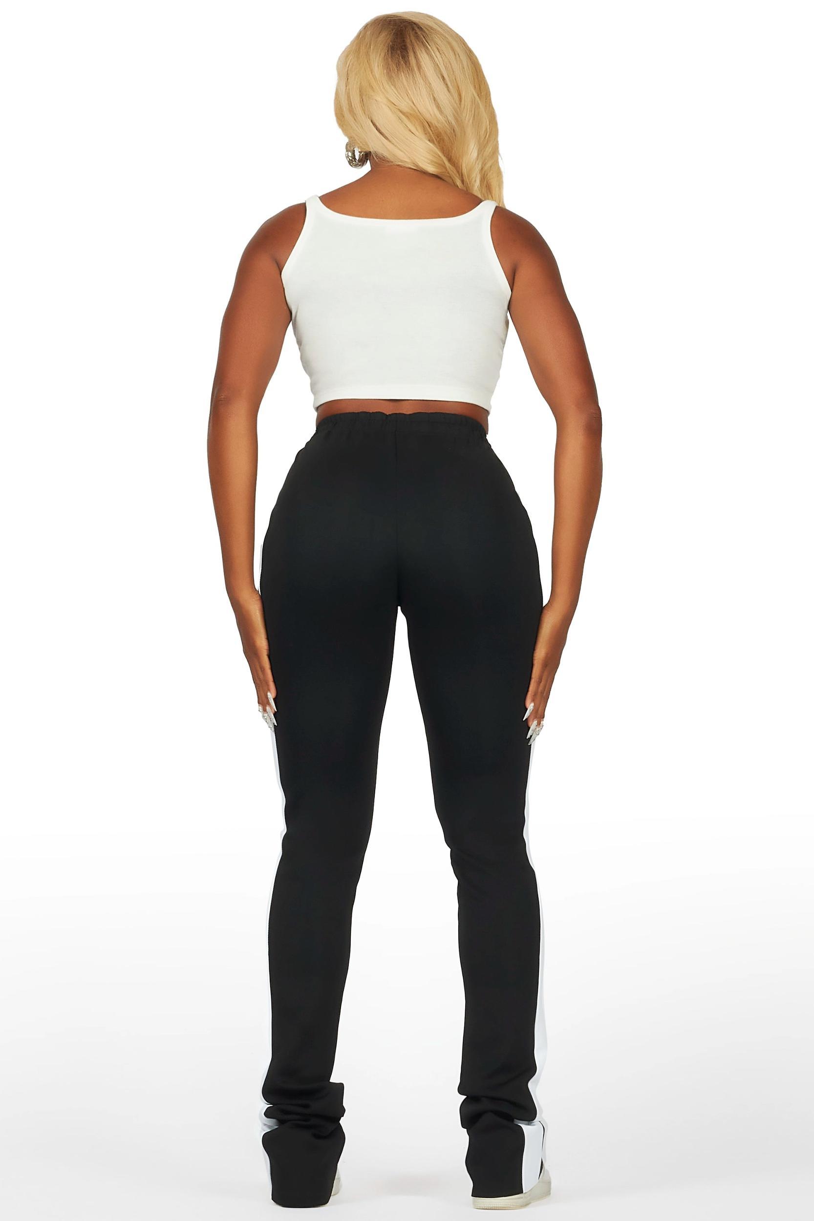 Savannah Black Super Stacked Track Pant Female Product Image