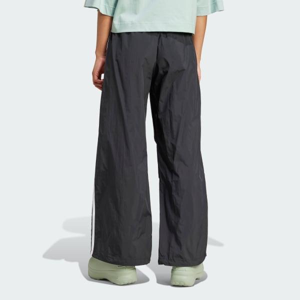 adidas 3-Stripes Woven Parachute Pants Black XS Womens Product Image